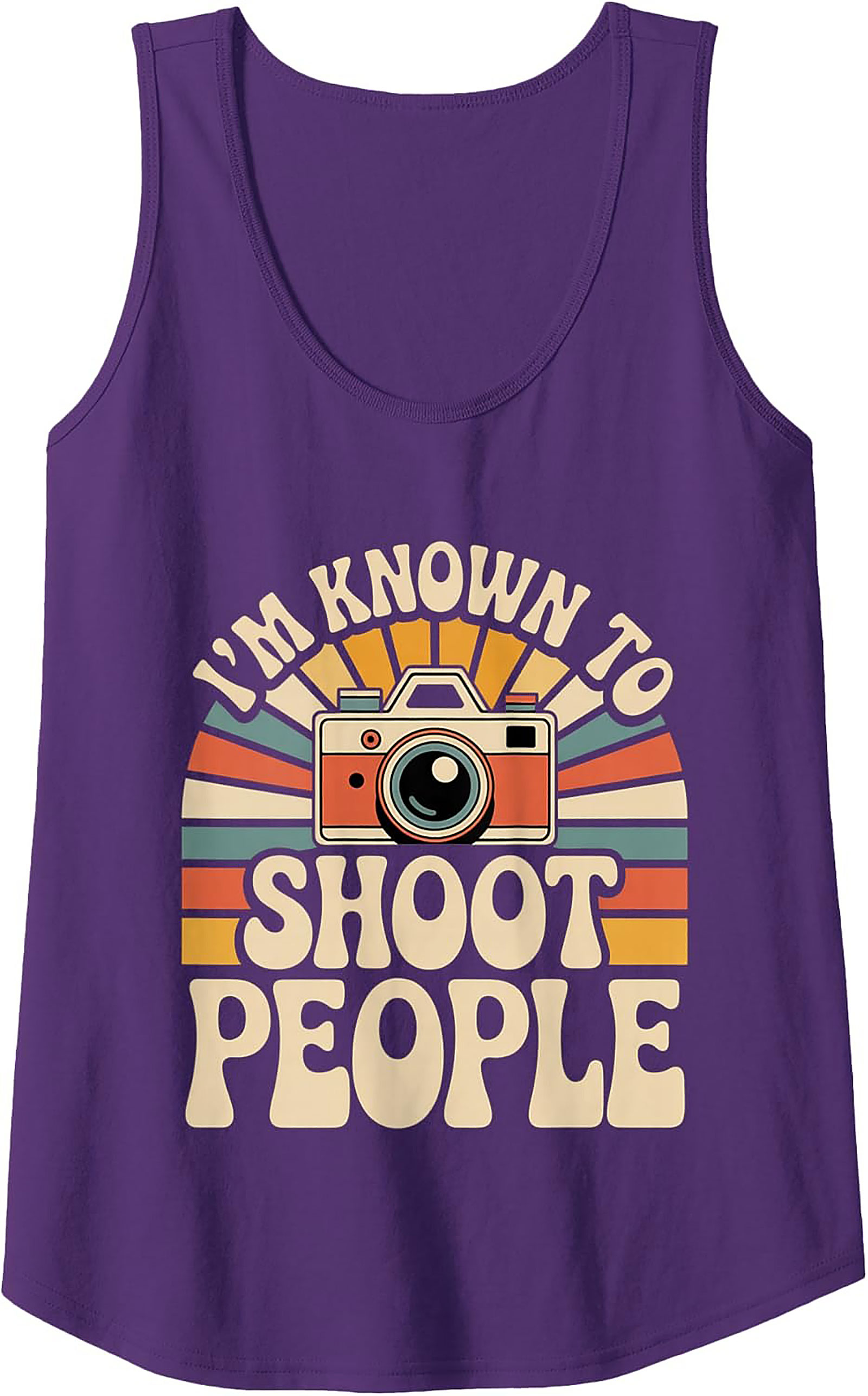 Retro Camera Graphic Tank – Funny Photographer Gift