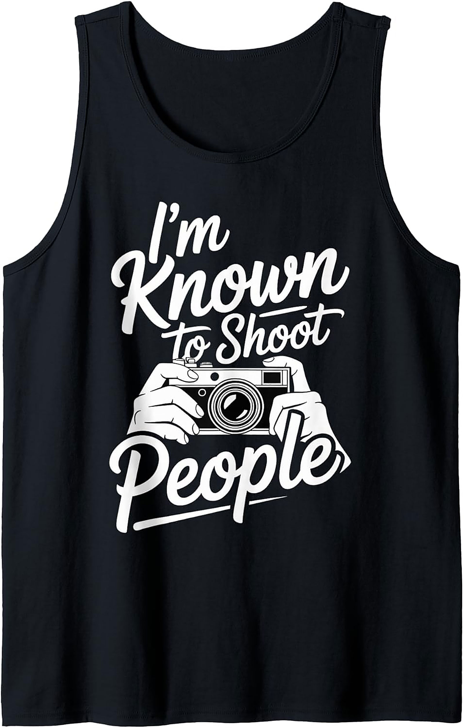 Shoot People Tank Top | Funny Photographer Graphic Tank