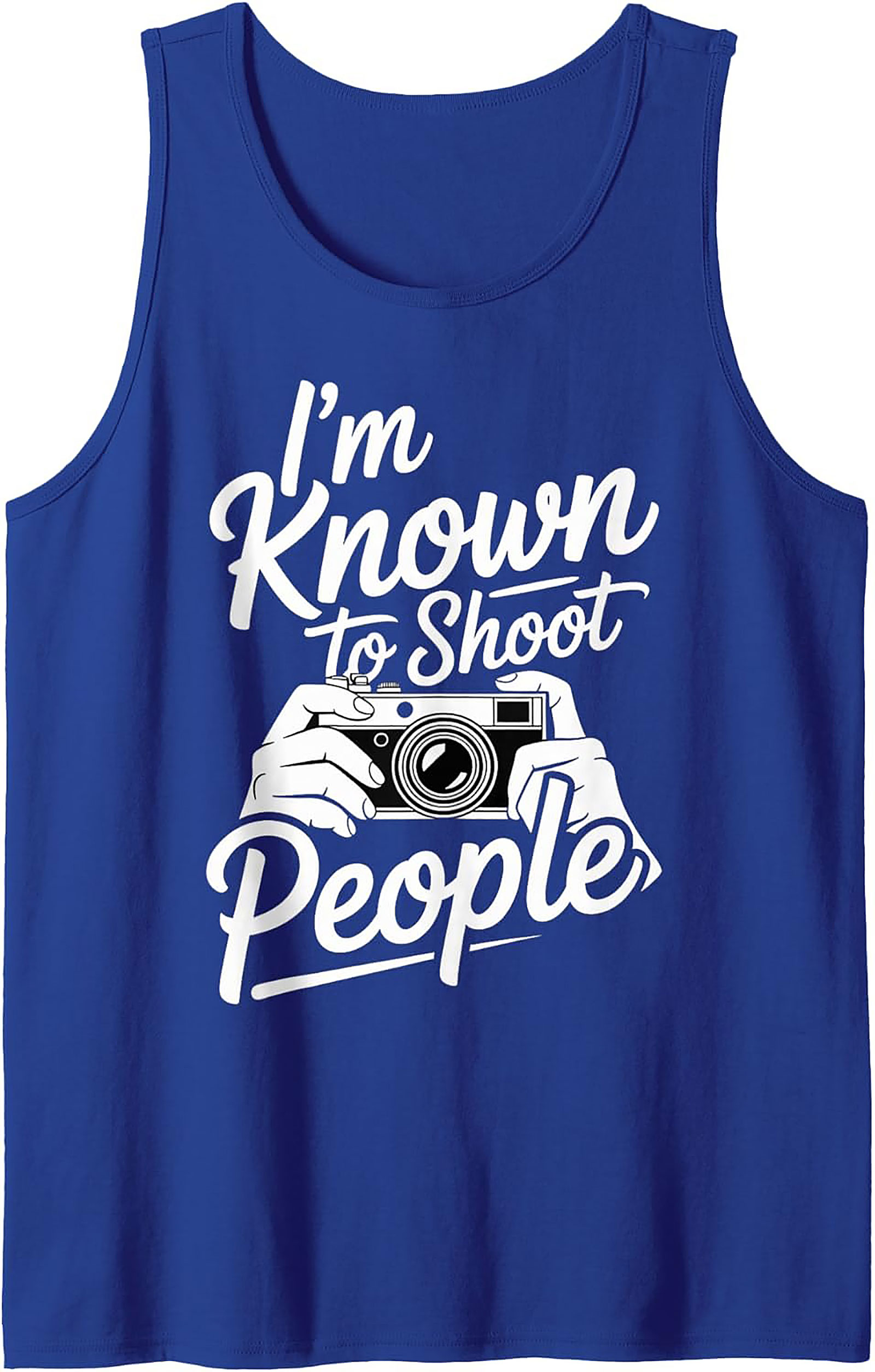 Shoot People Tank Top | Funny Photographer Graphic Tank