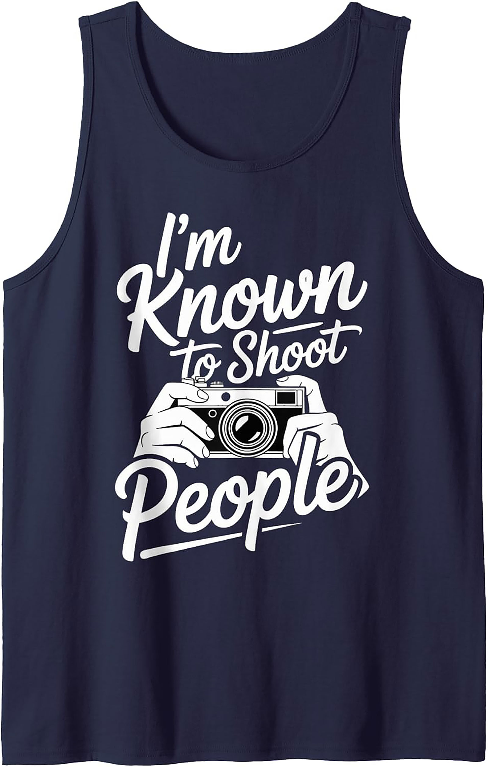 Shoot People Tank Top | Funny Photographer Graphic Tank