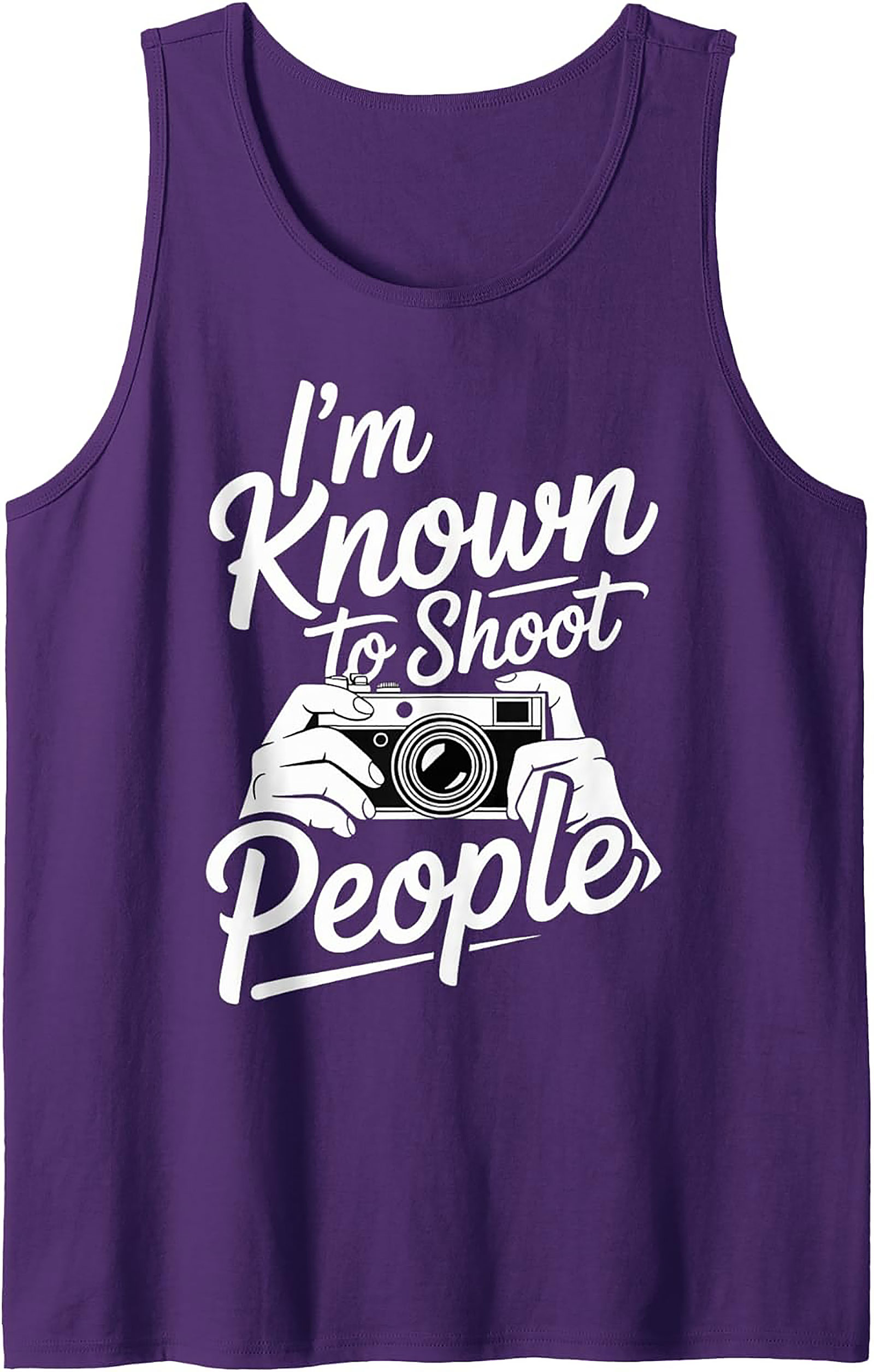 Shoot People Tank Top | Funny Photographer Graphic Tank
