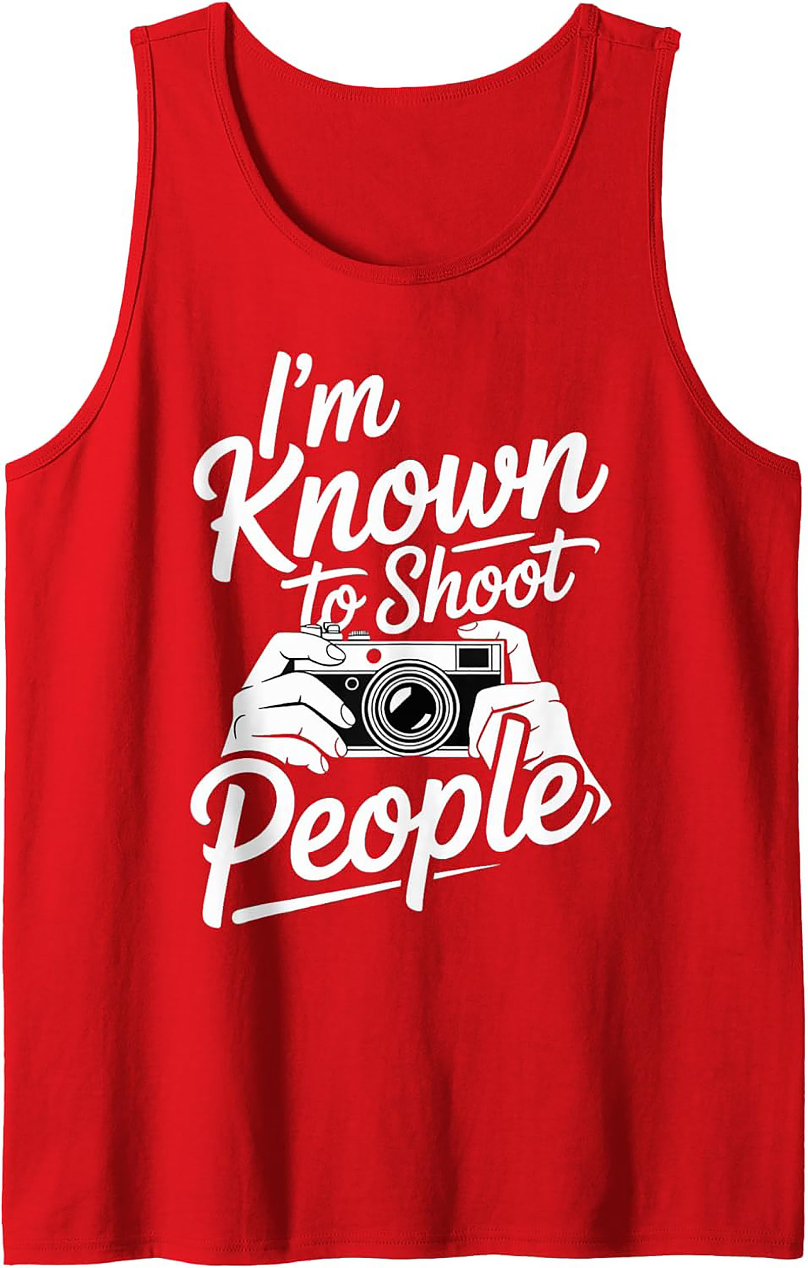 Shoot People Tank Top | Funny Photographer Graphic Tank