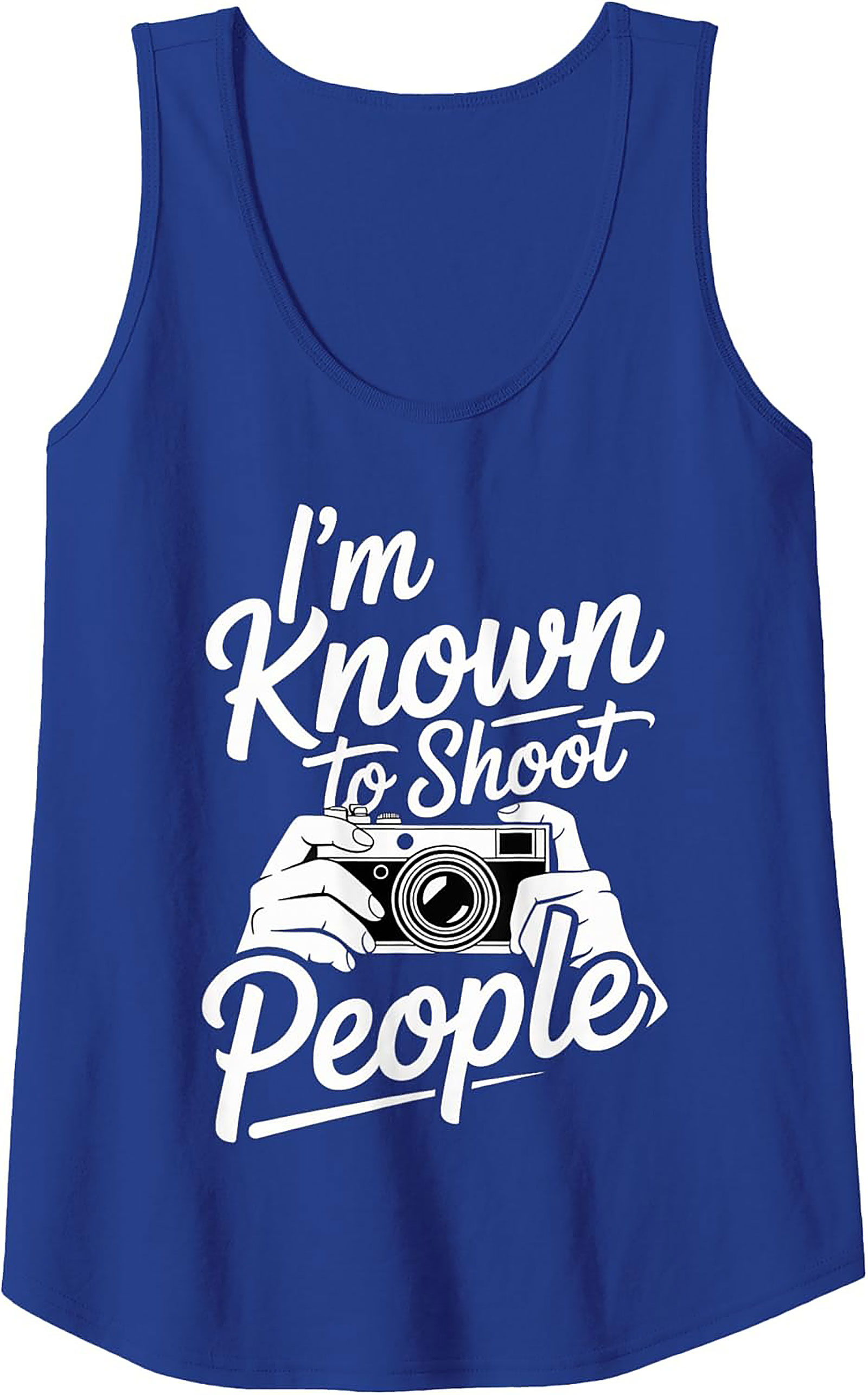 Shoot People Tank Top | Funny Photographer Graphic Tank