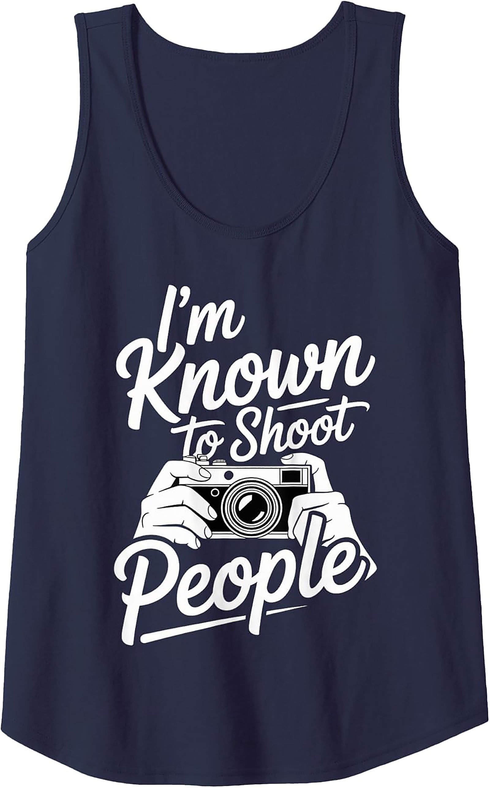 Shoot People Tank Top | Funny Photographer Graphic Tank