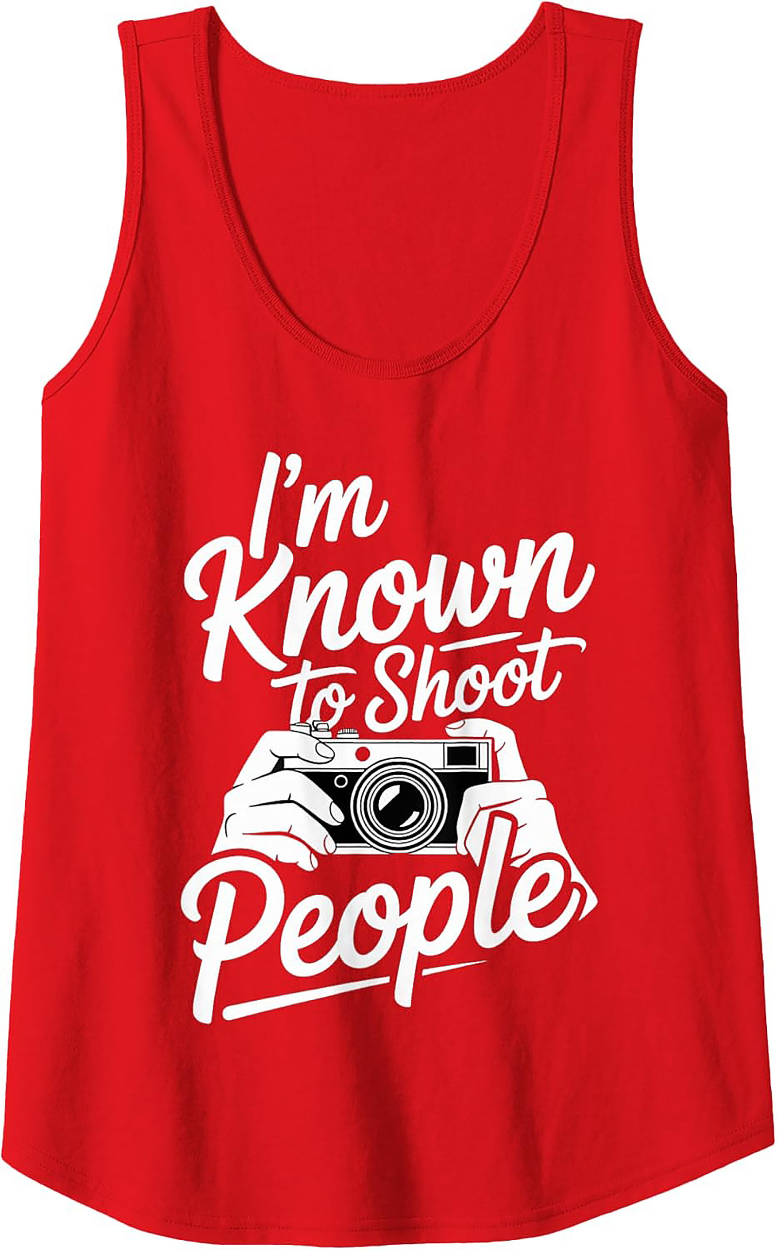 Shoot People Tank Top | Funny Photographer Graphic Tank