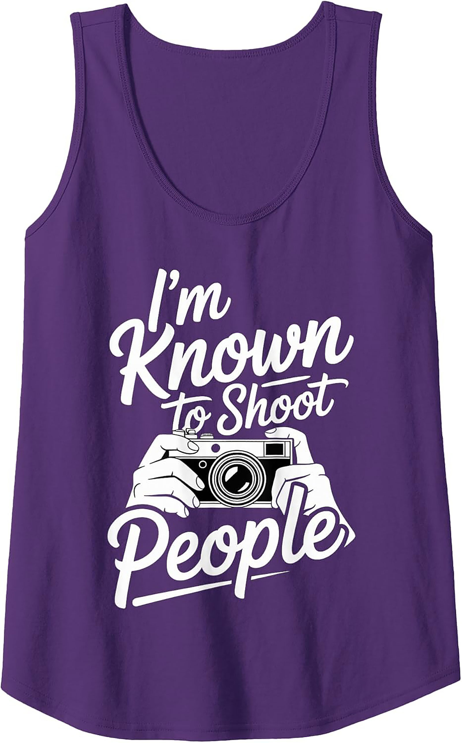Shoot People Tank Top | Funny Photographer Graphic Tank
