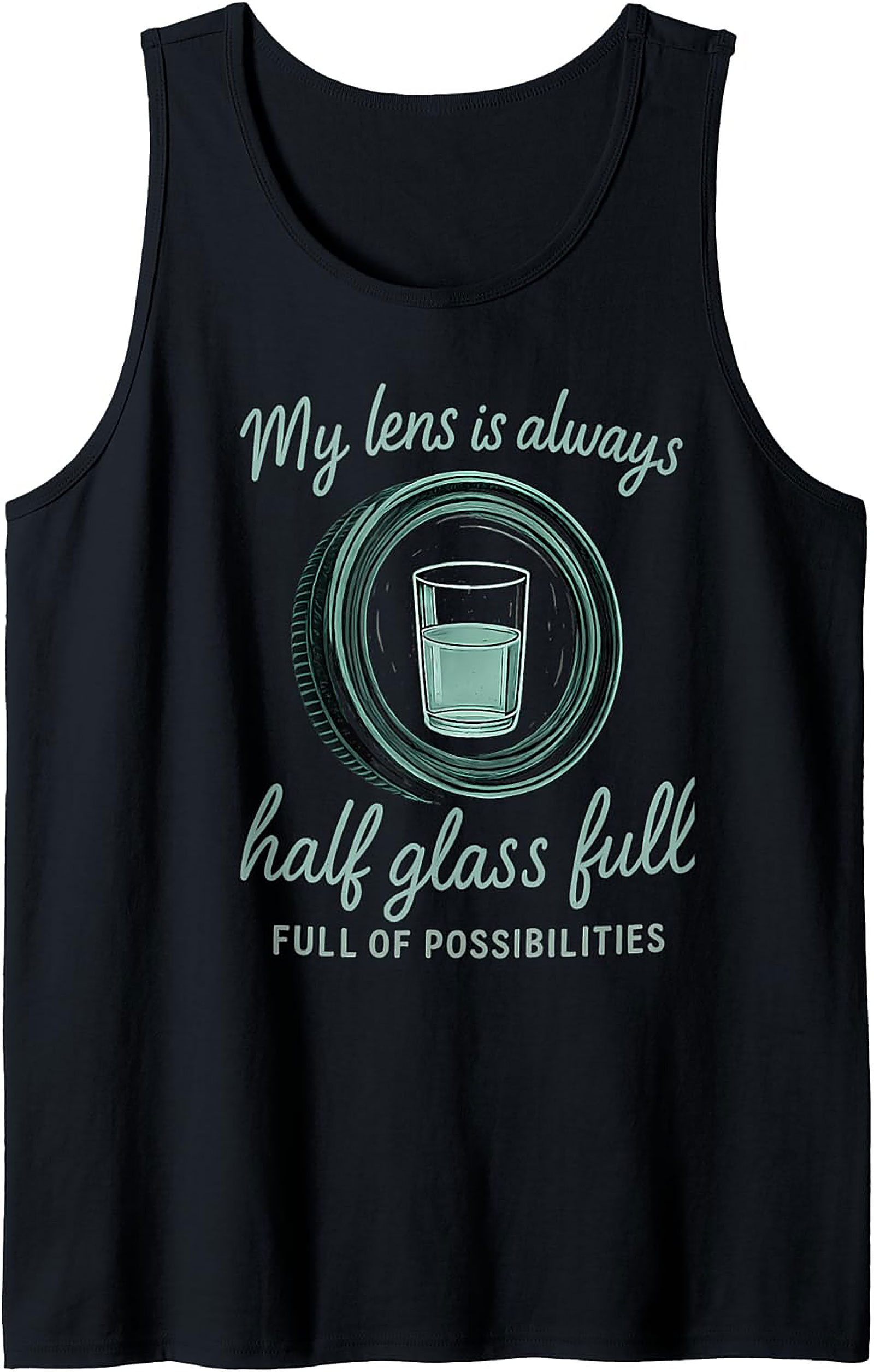 Photographer Tank Top | Half Glass Full Graphic Tank