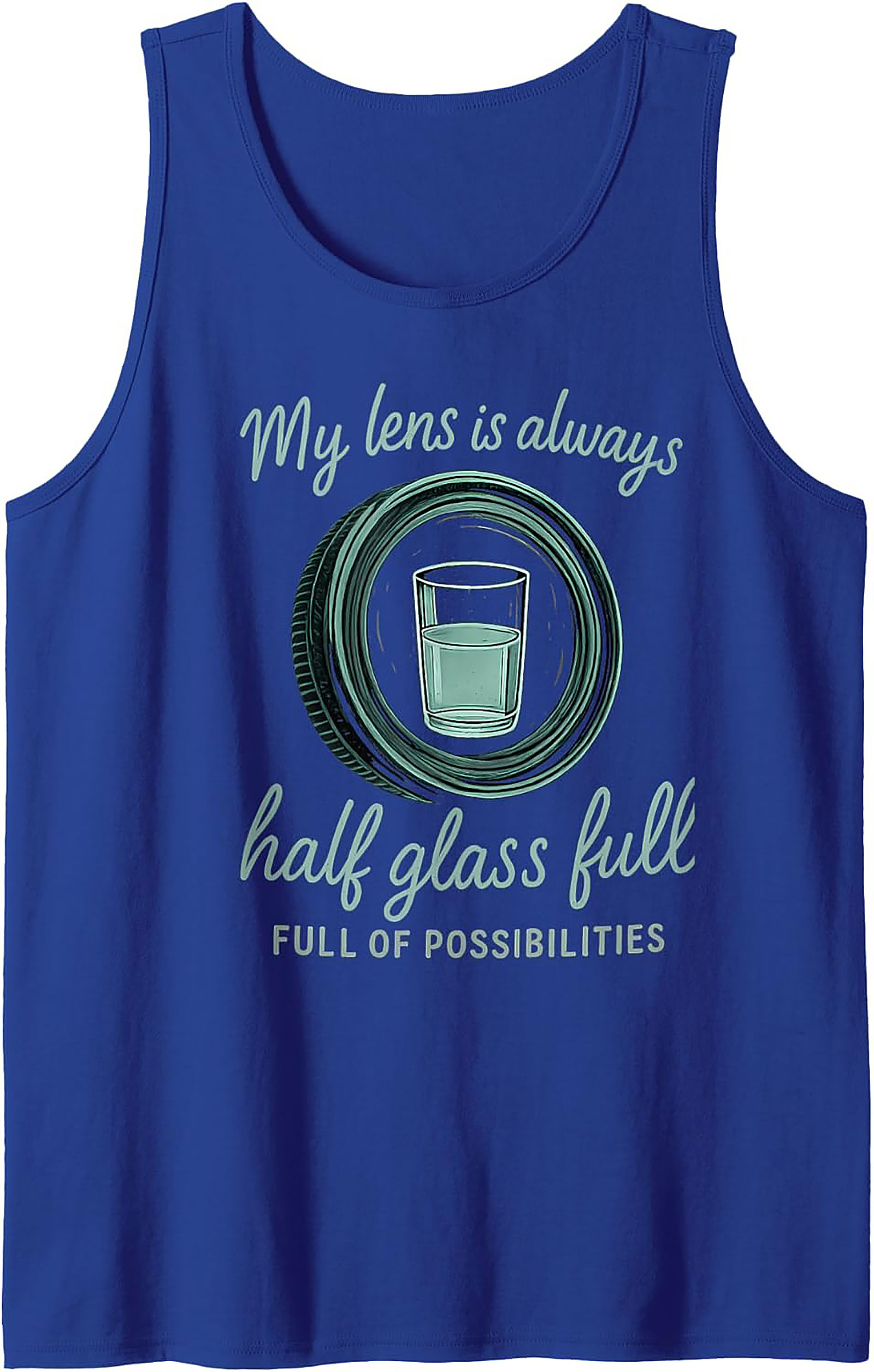 Photographer Tank Top | Half Glass Full Graphic Tank