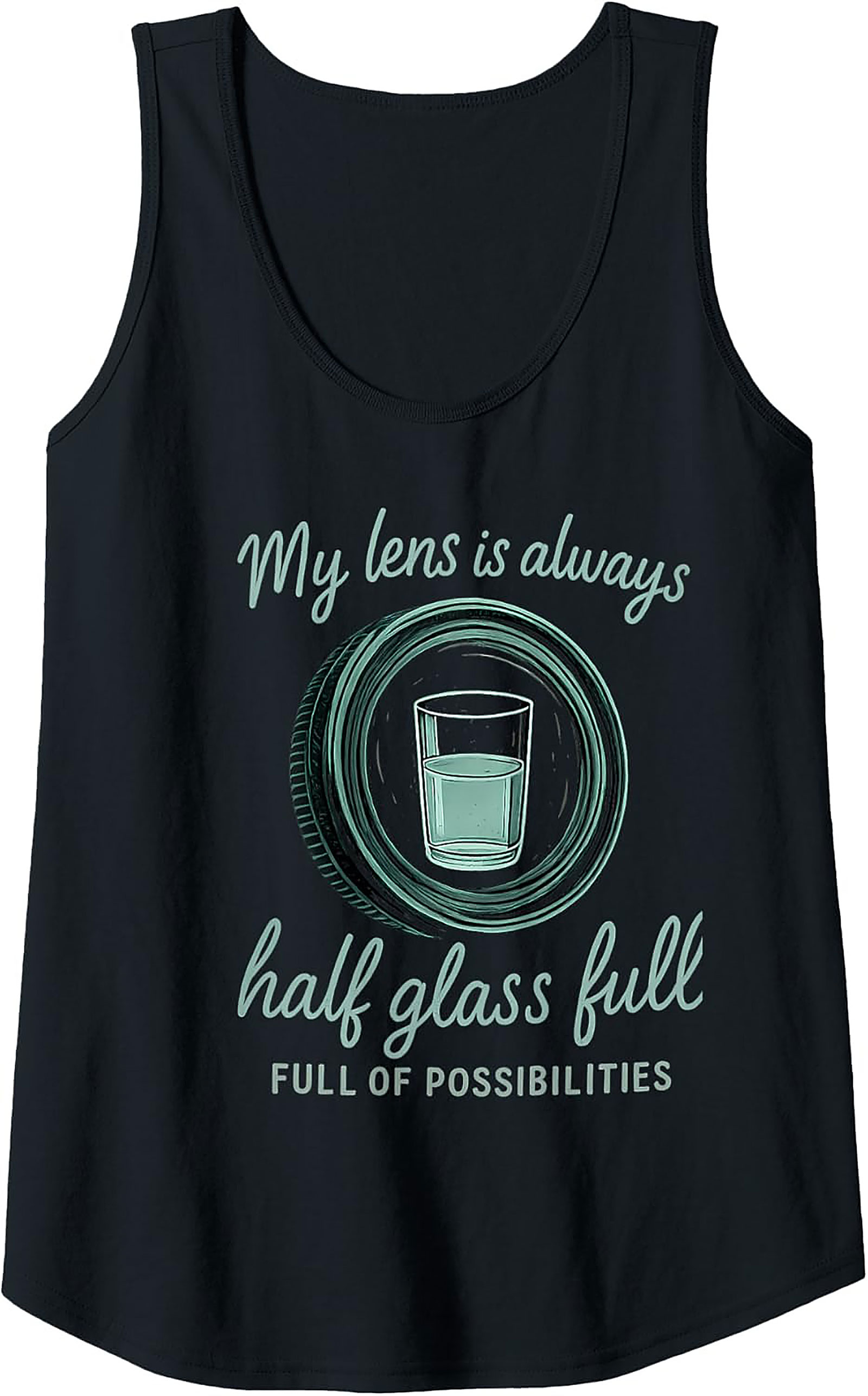 Photographer Tank Top | Half Glass Full Graphic Tank