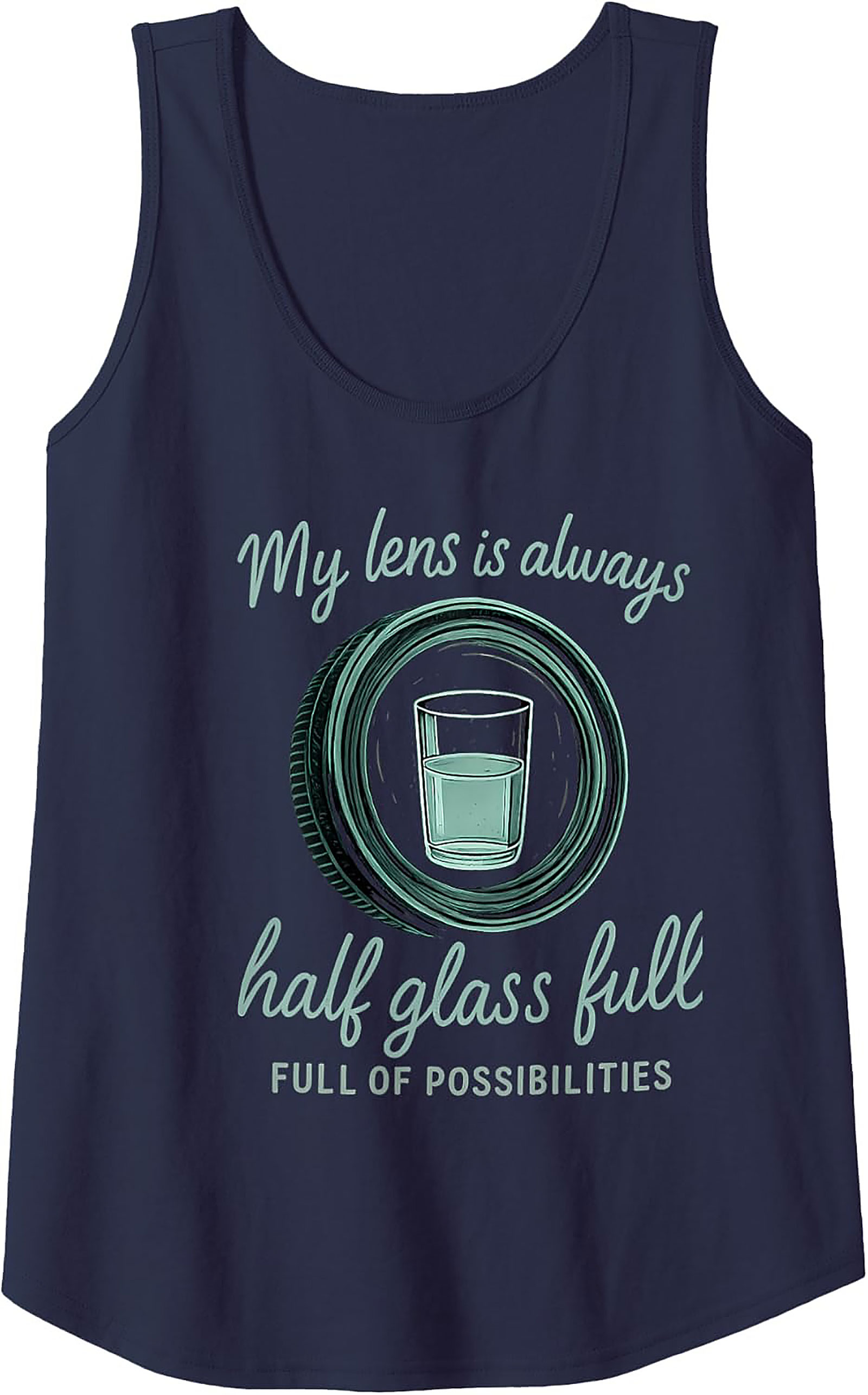 Photographer Tank Top | Half Glass Full Graphic Tank