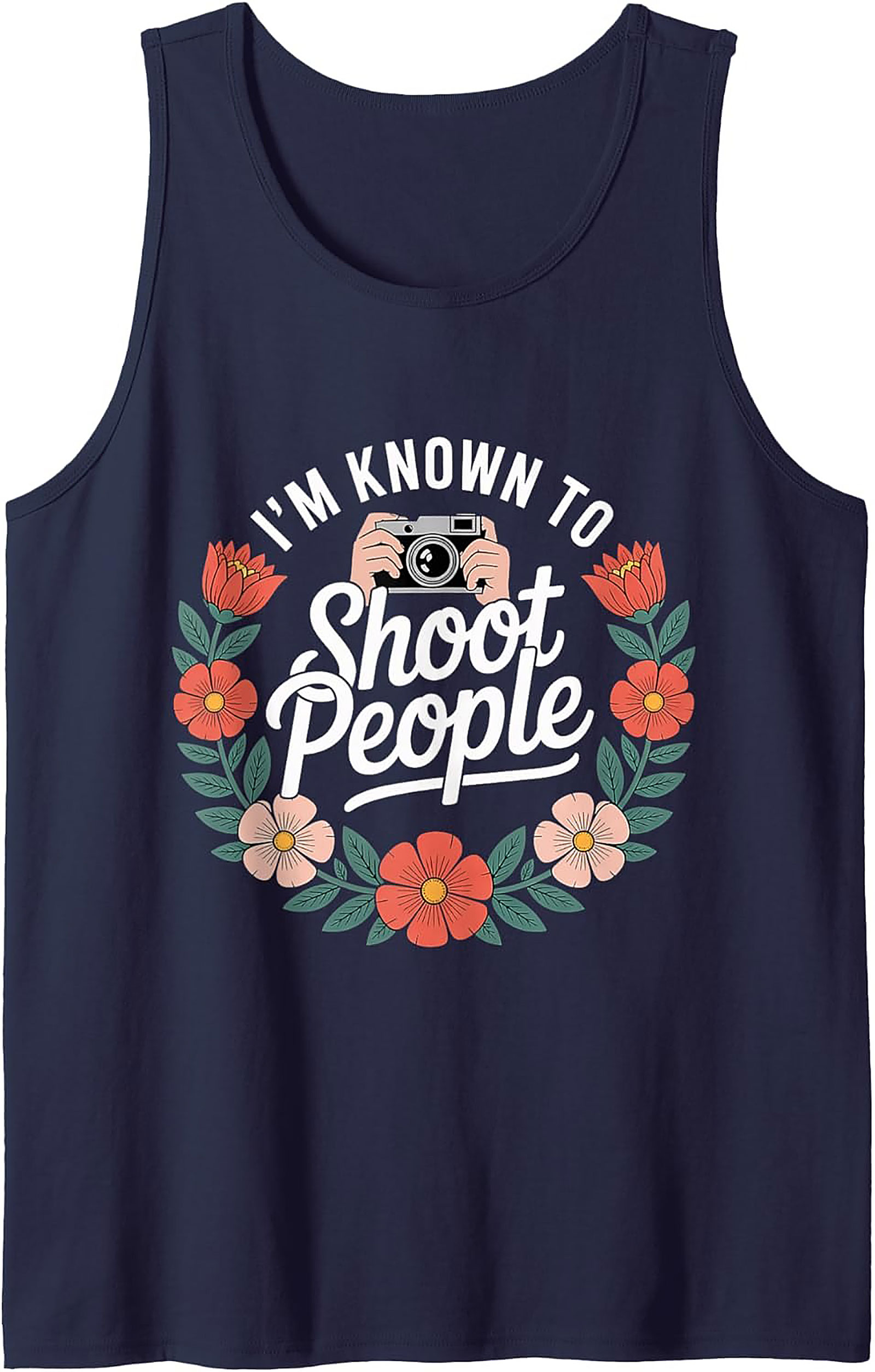 Funny Photographer Tank Top | Camera Sleeveless Shirt Gift