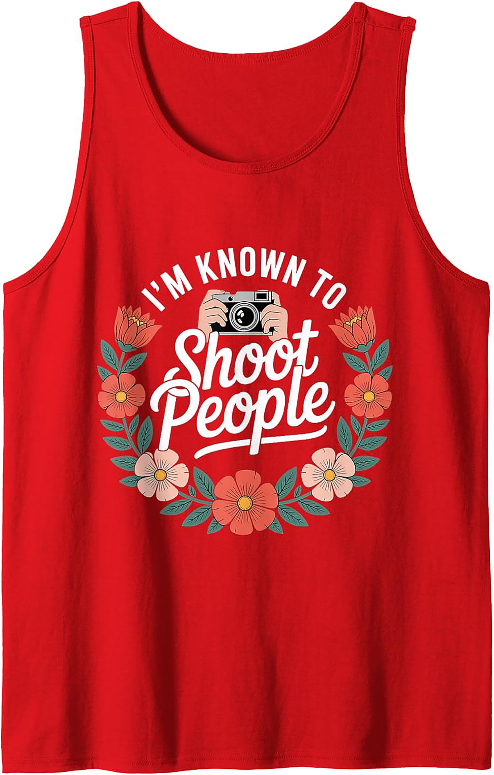 Funny Photographer Tank Top | Camera Sleeveless Shirt Gift