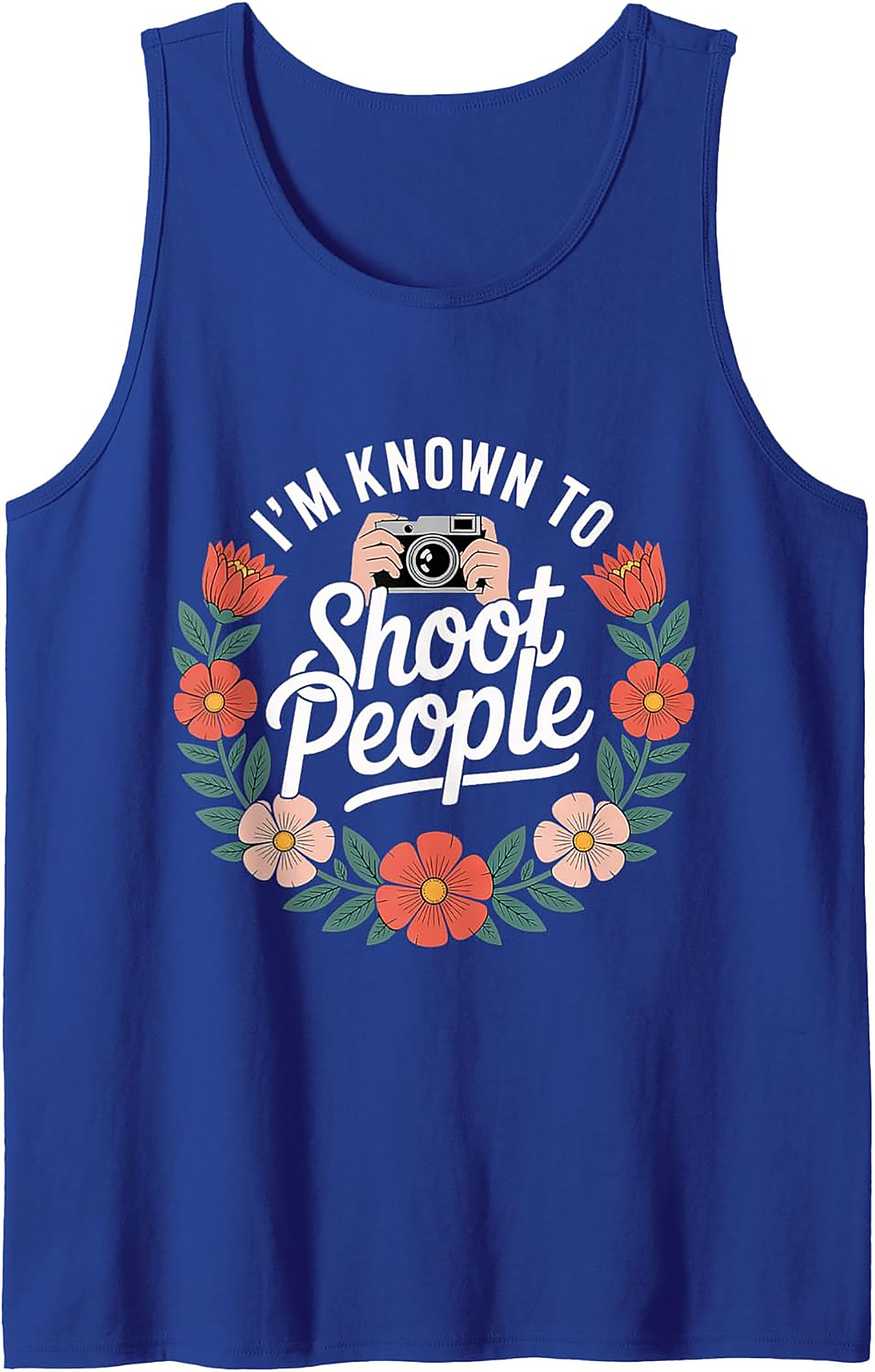 Funny Photographer Tank Top | Camera Sleeveless Shirt Gift