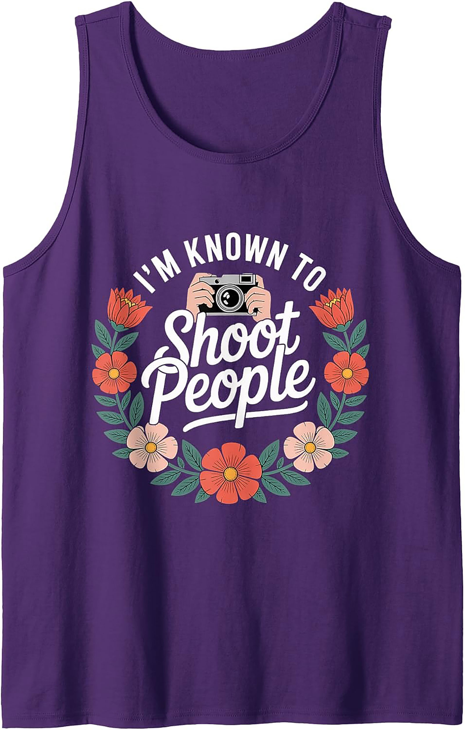 Funny Photographer Tank Top | Camera Sleeveless Shirt Gift