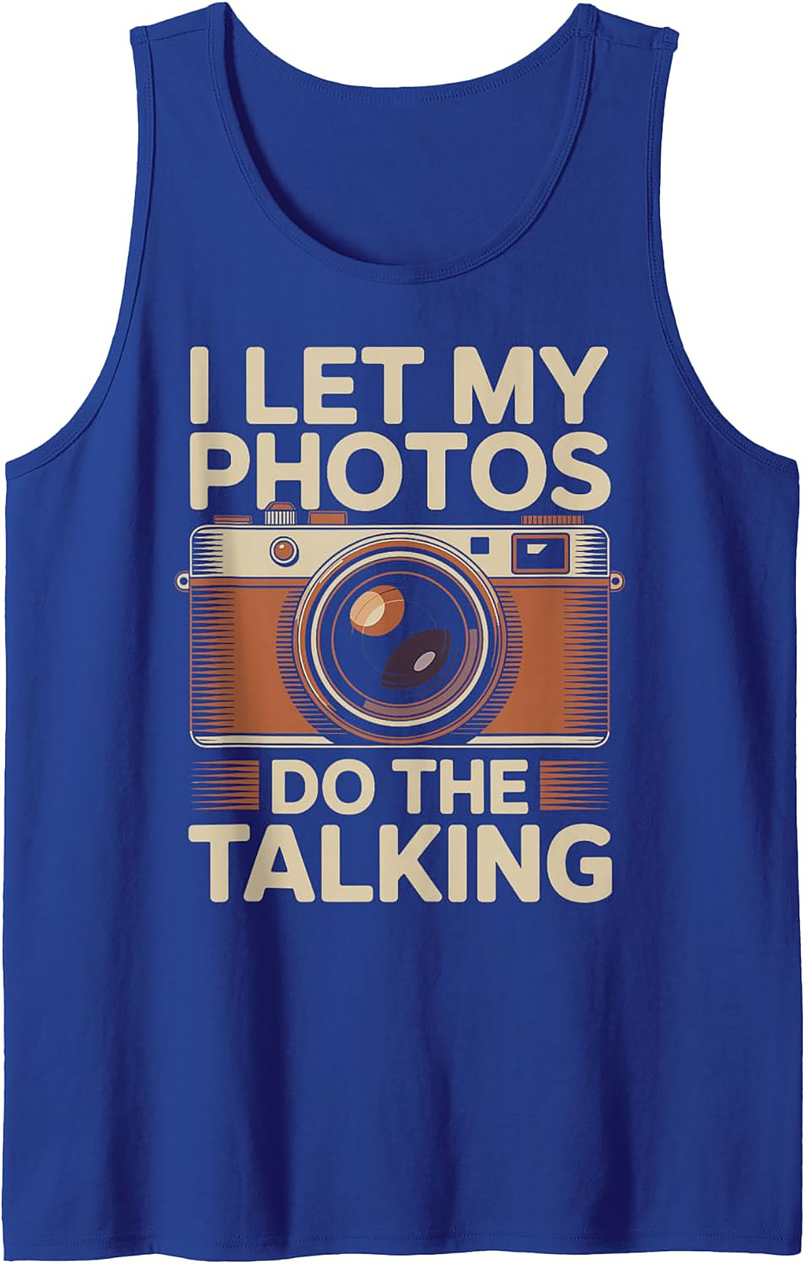 Camera Photography Tank Top | Vintage Graphic Sleeveless Shirt