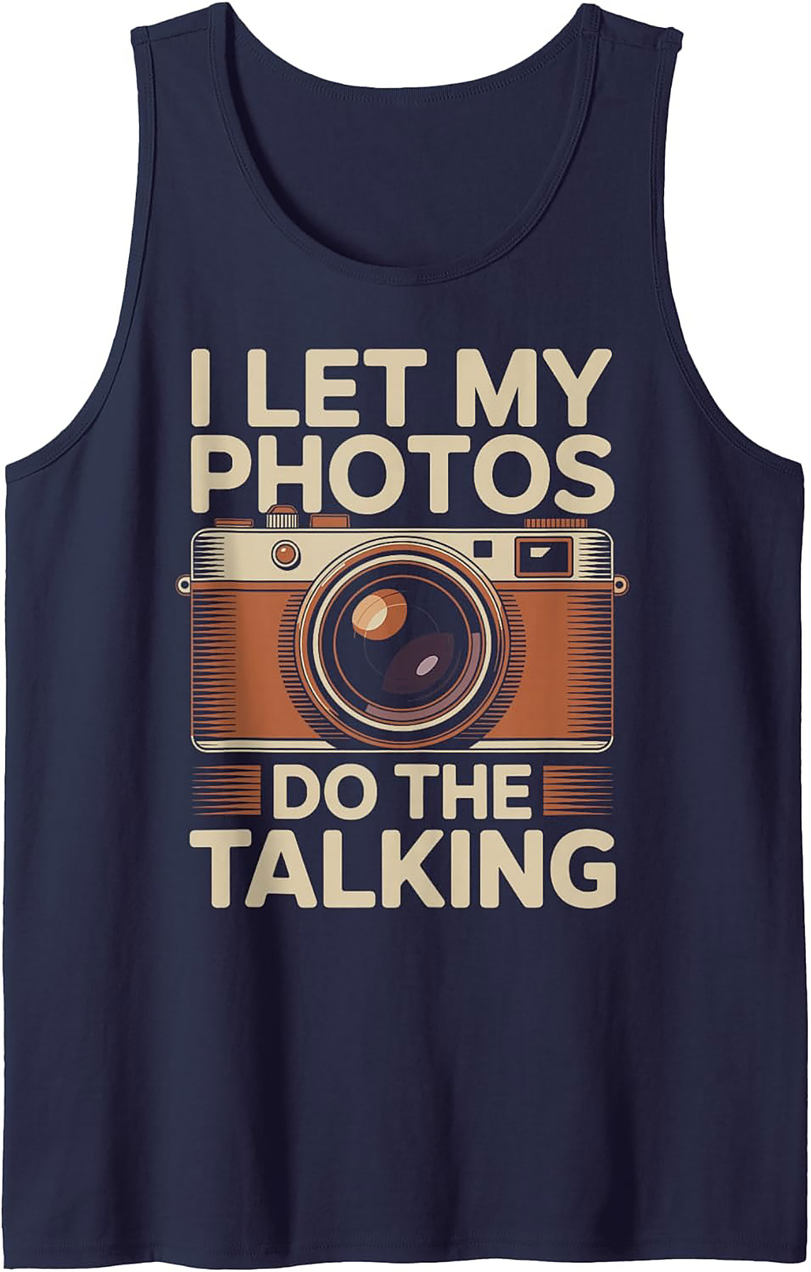 Camera Photography Tank Top | Vintage Graphic Sleeveless Shirt