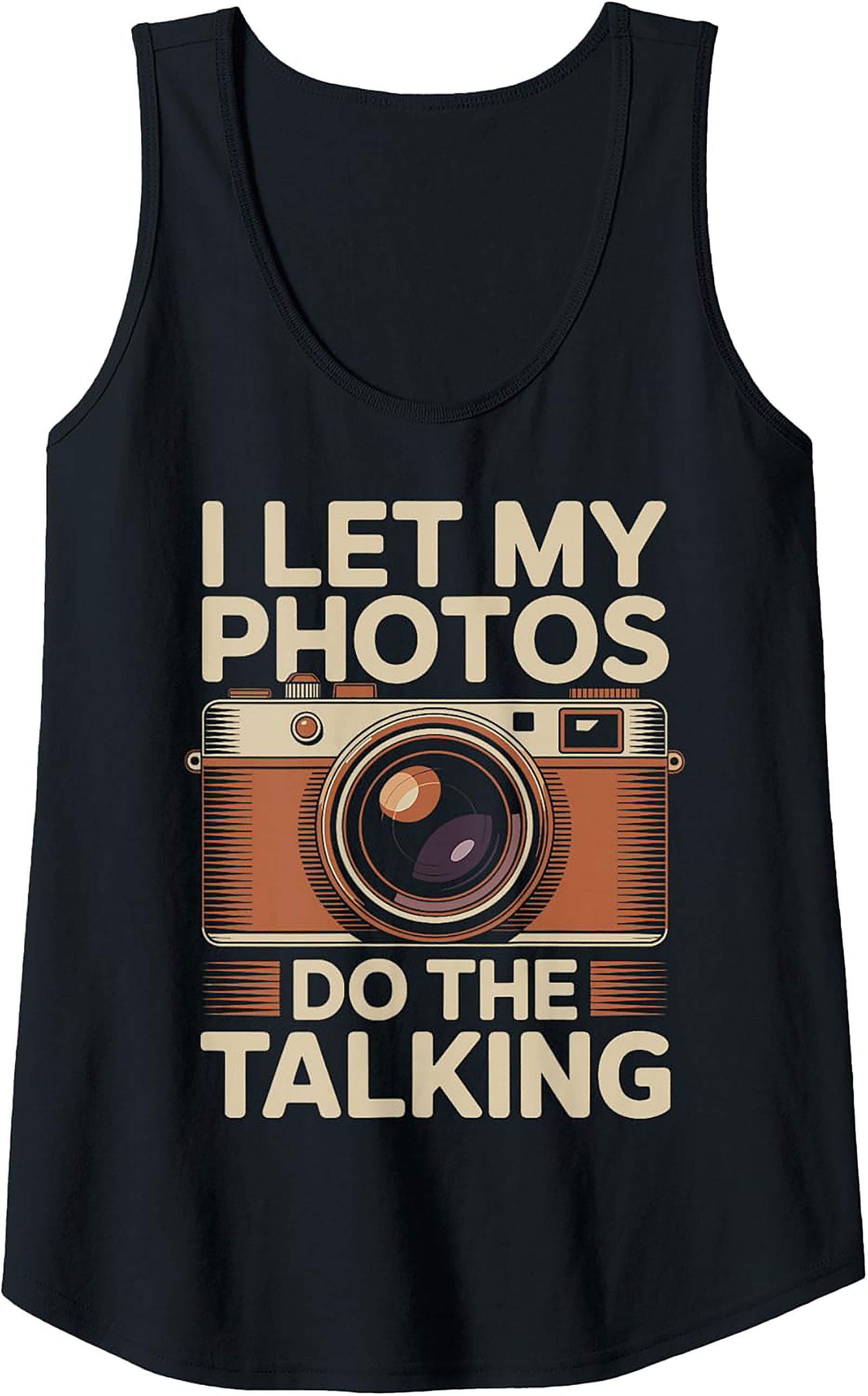 Camera Photography Tank Top | Vintage Graphic Sleeveless Shirt
