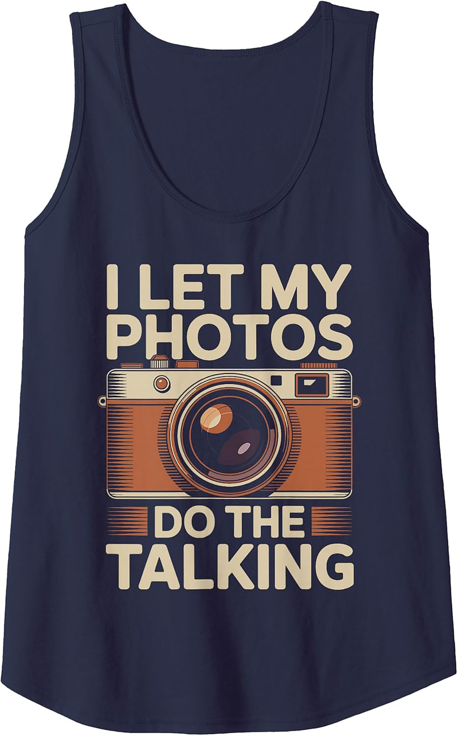 Camera Photography Tank Top | Vintage Graphic Sleeveless Shirt