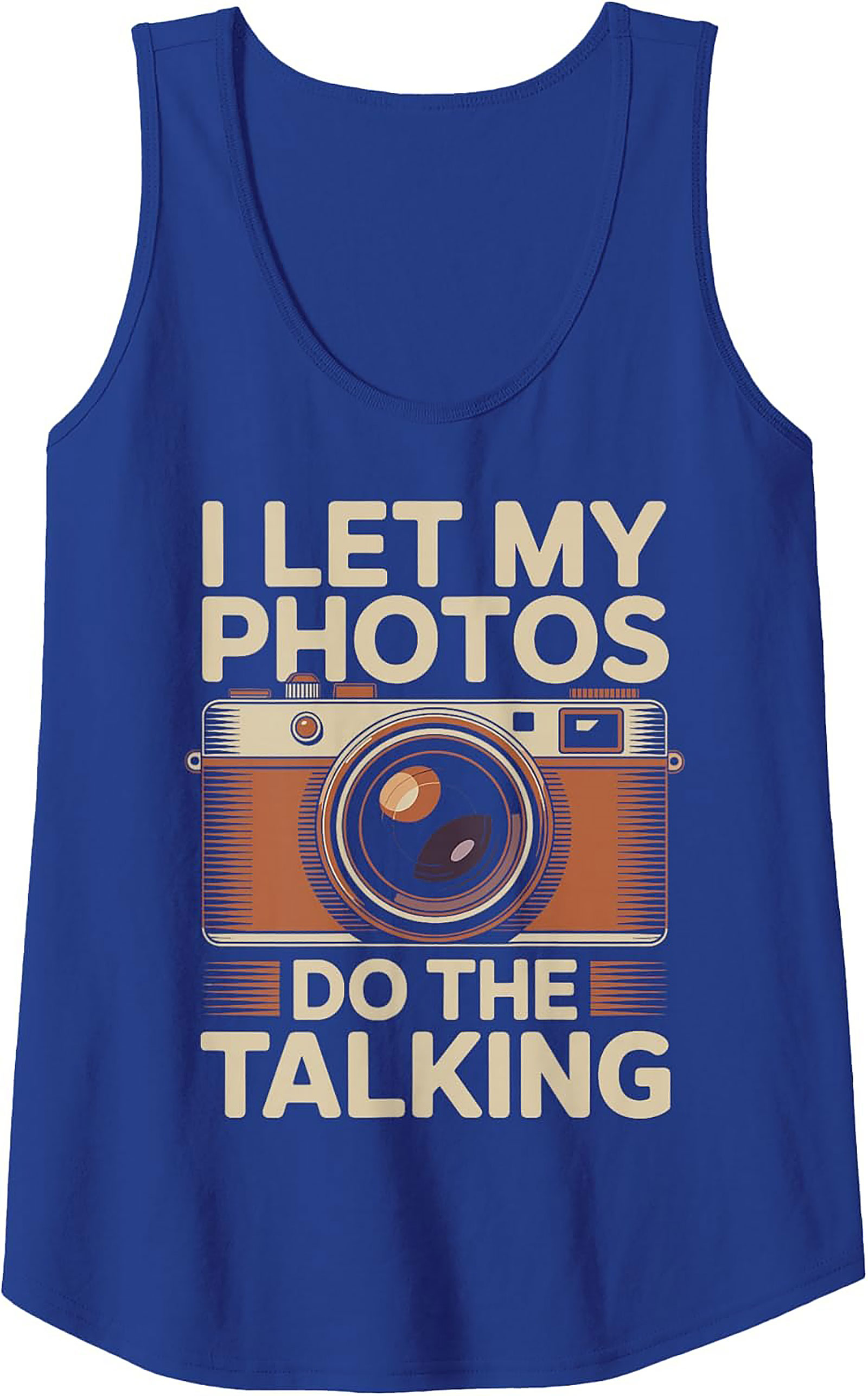 Camera Photography Tank Top | Vintage Graphic Sleeveless Shirt