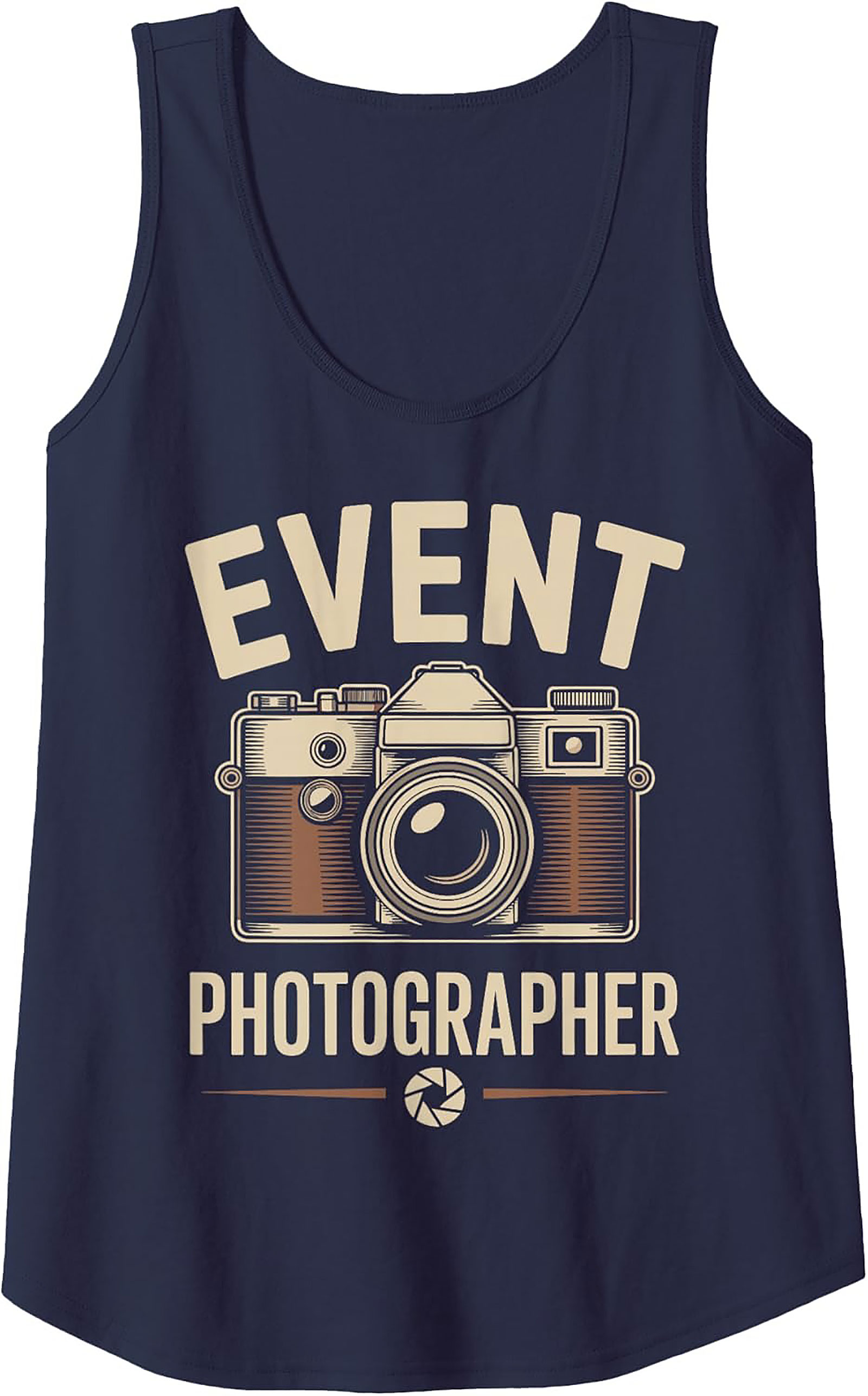 Event Photographer Tank Top | Retro Camera Sleeveless Shirt