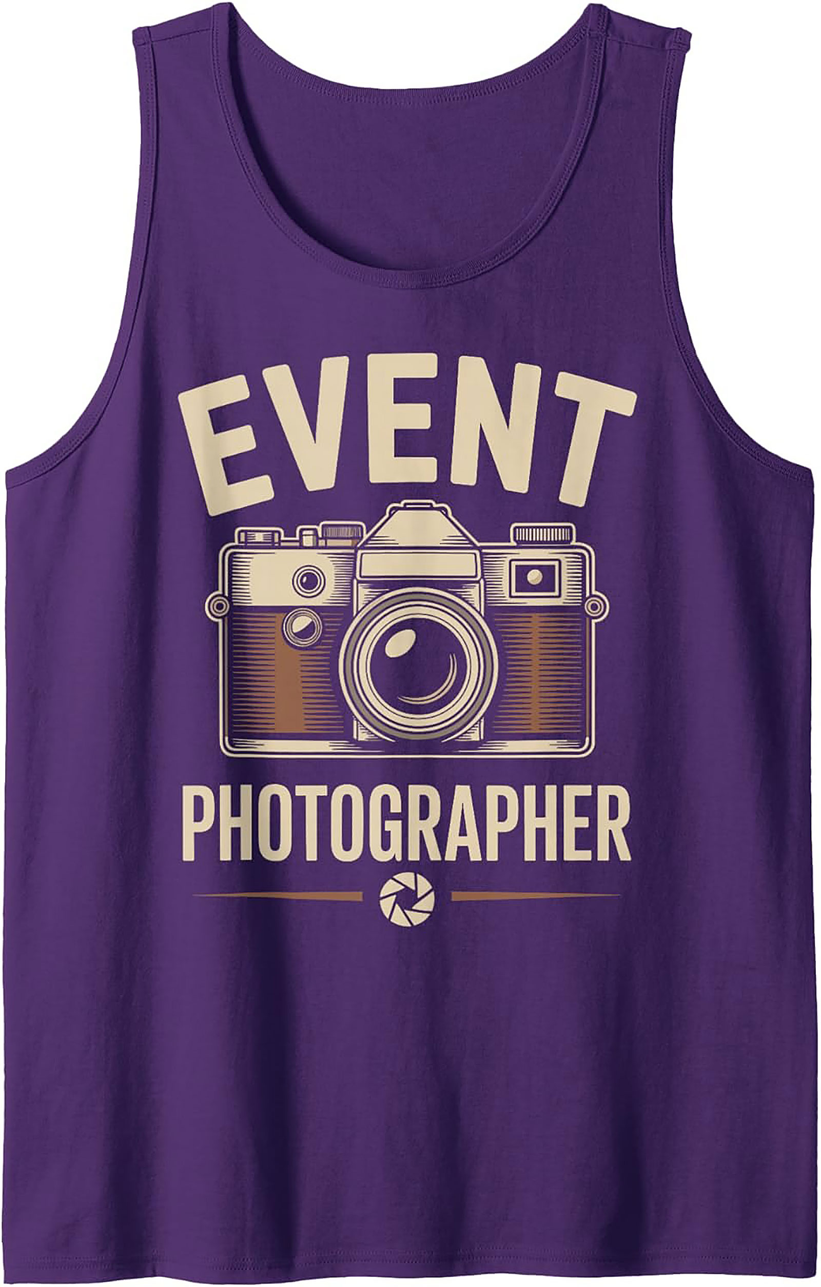 Event Photographer Tank Top | Retro Camera Sleeveless Shirt