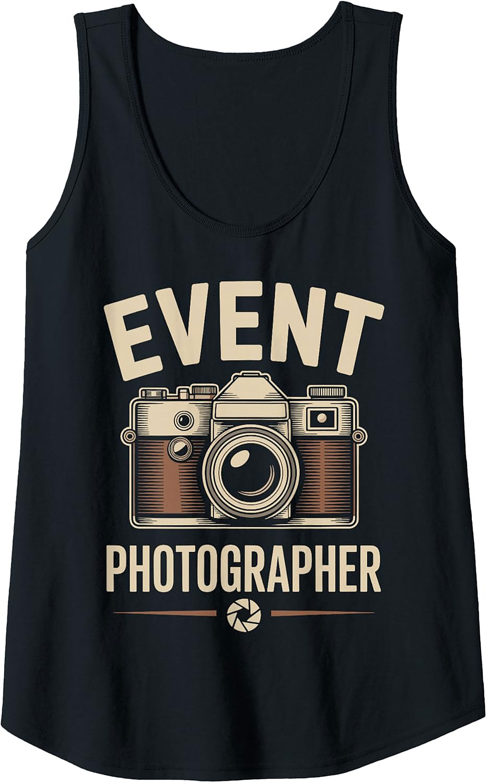 Event Photographer Tank Top | Retro Camera Sleeveless Shirt