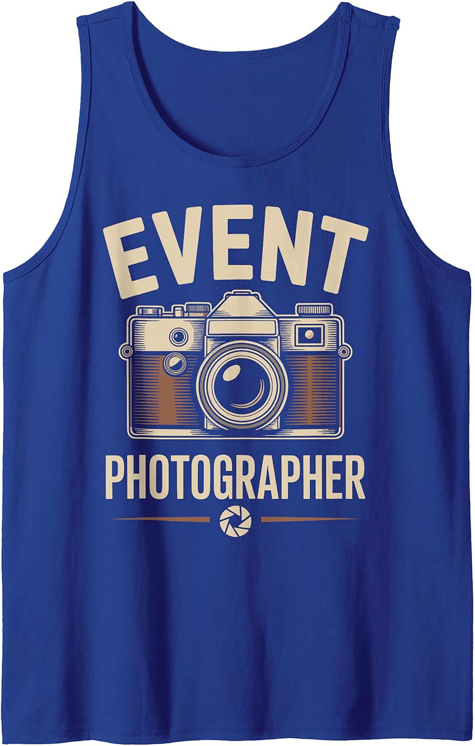 Event Photographer Tank Top | Retro Camera Sleeveless Shirt