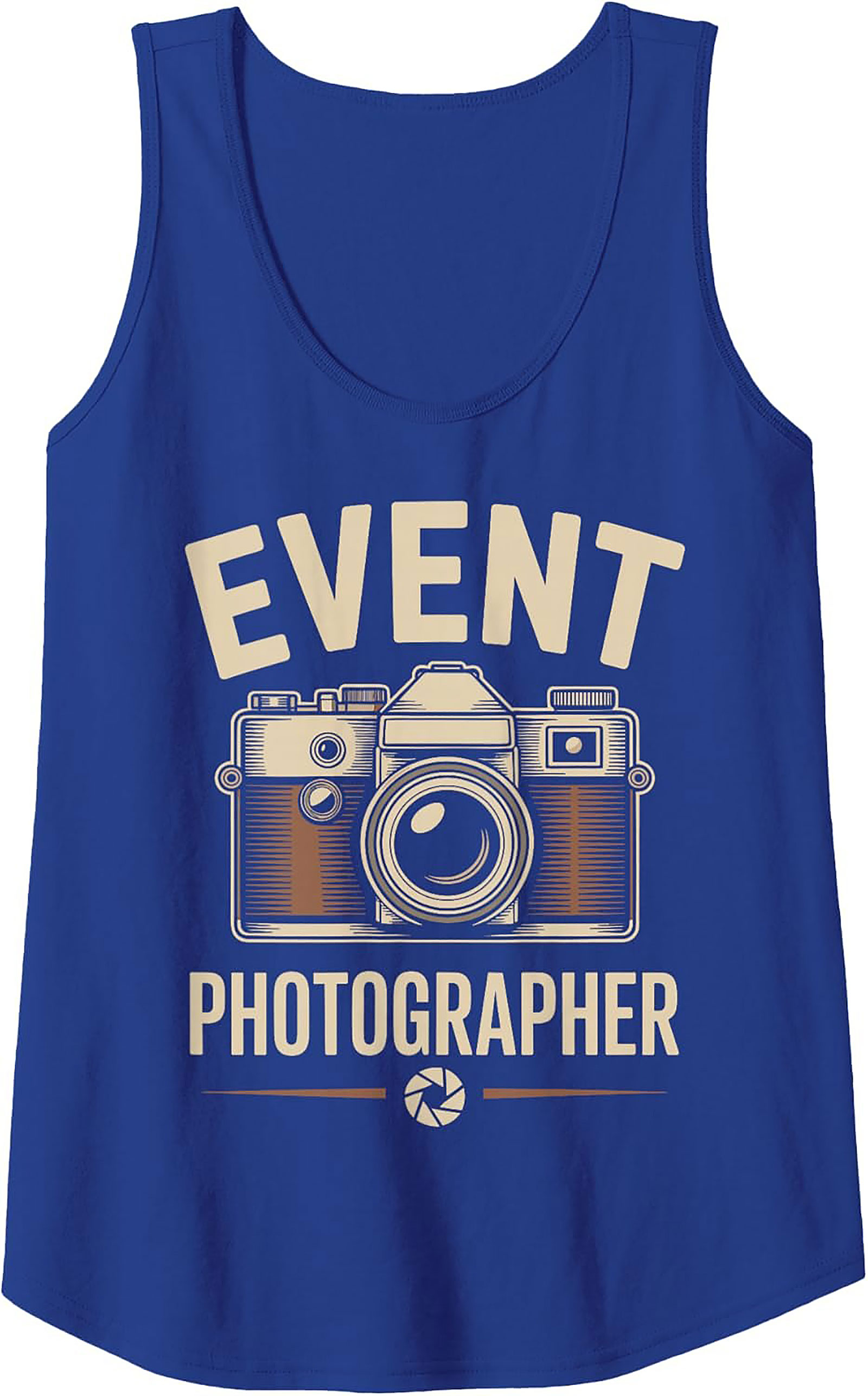 Event Photographer Tank Top | Retro Camera Sleeveless Shirt