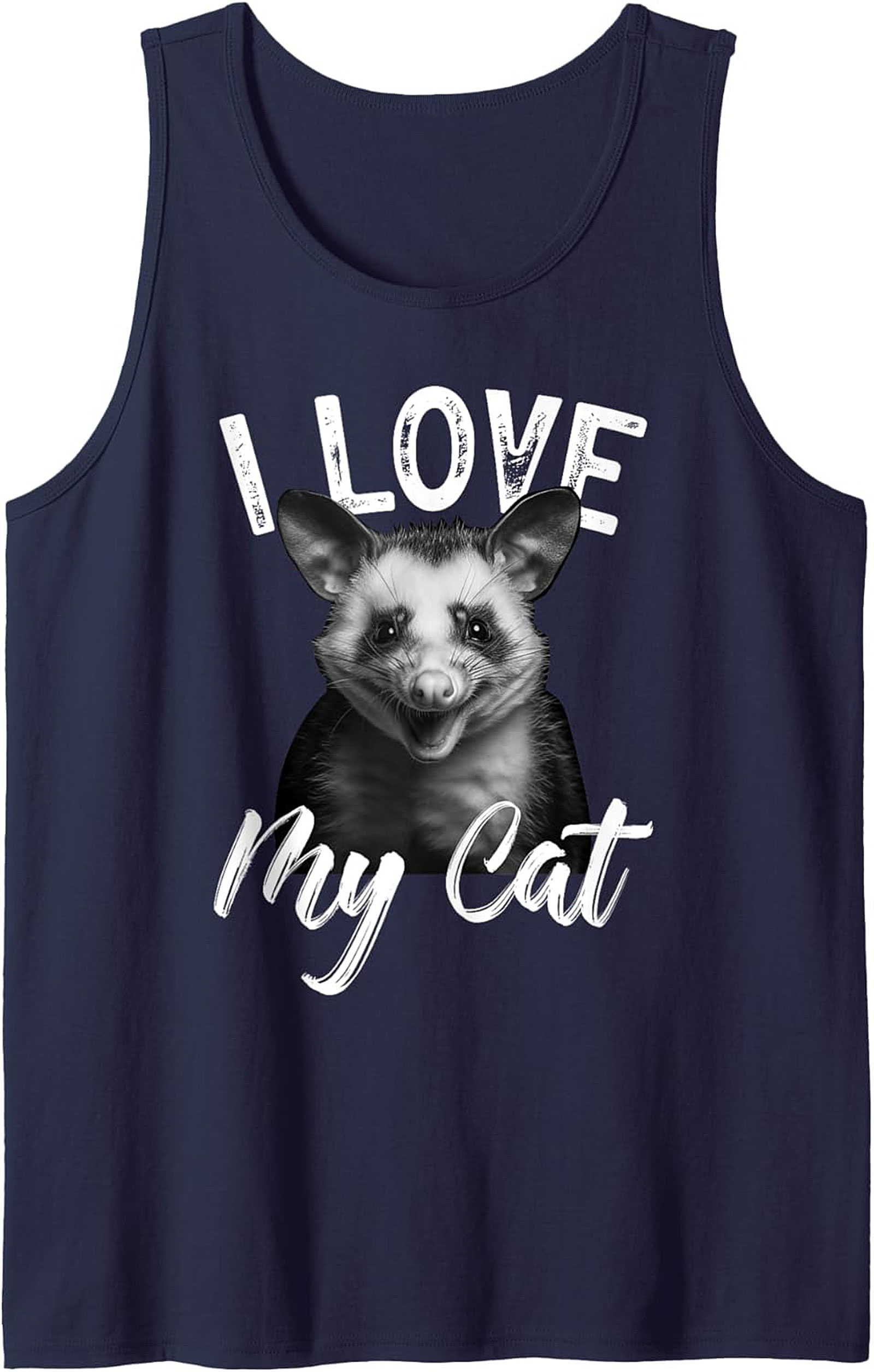 Funny Opossum Tank Top - Possum Lover Graphic Tank