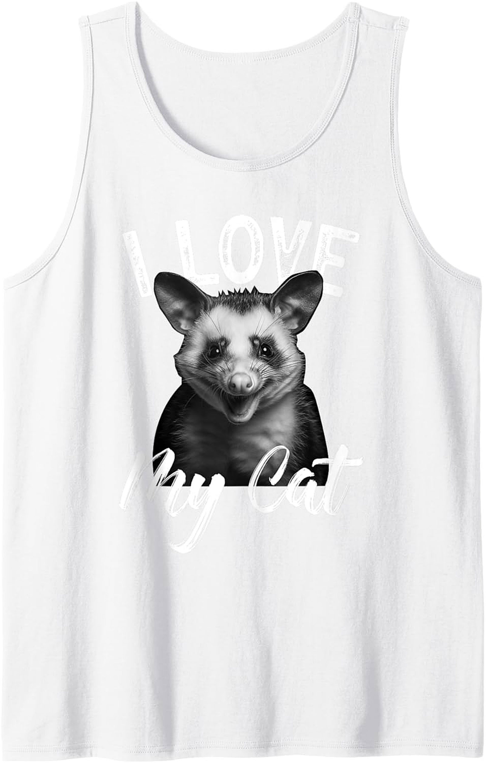 Funny Opossum Tank Top - Possum Lover Graphic Tank