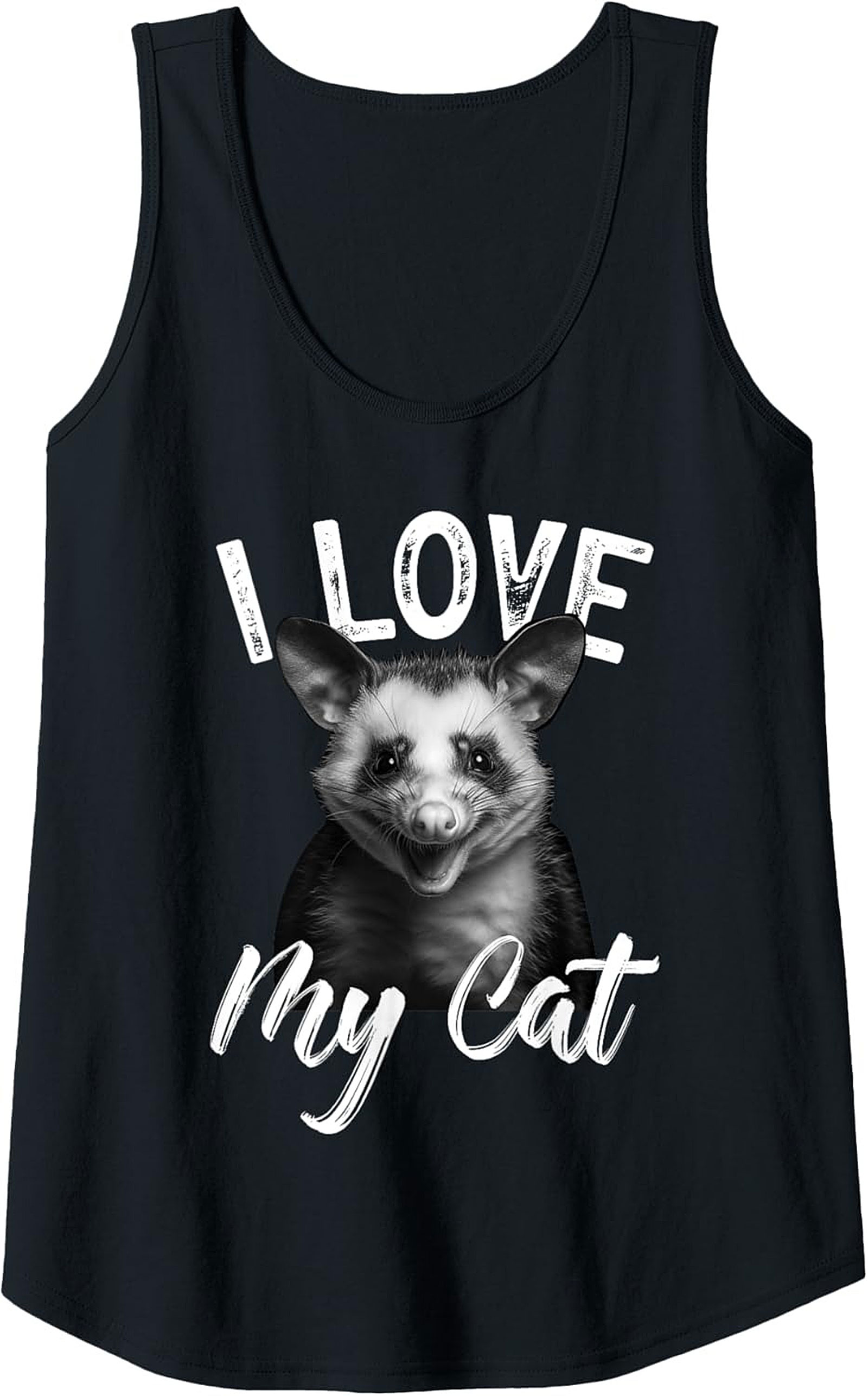 Funny Opossum Tank Top - Possum Lover Graphic Tank