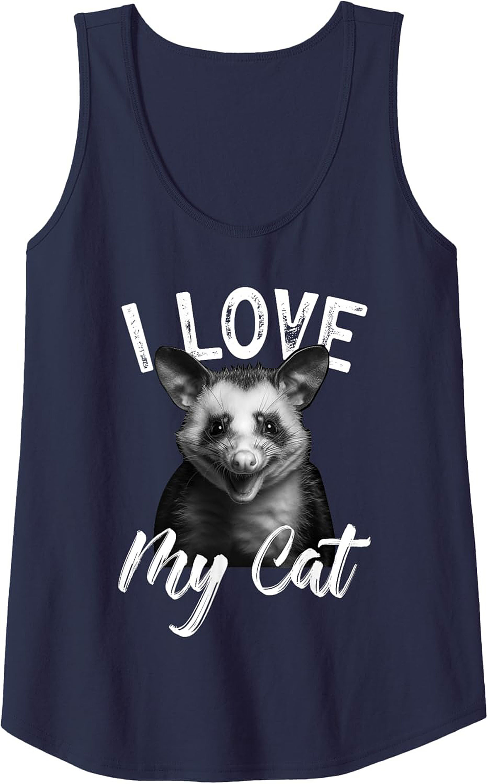 Funny Opossum Tank Top - Possum Lover Graphic Tank