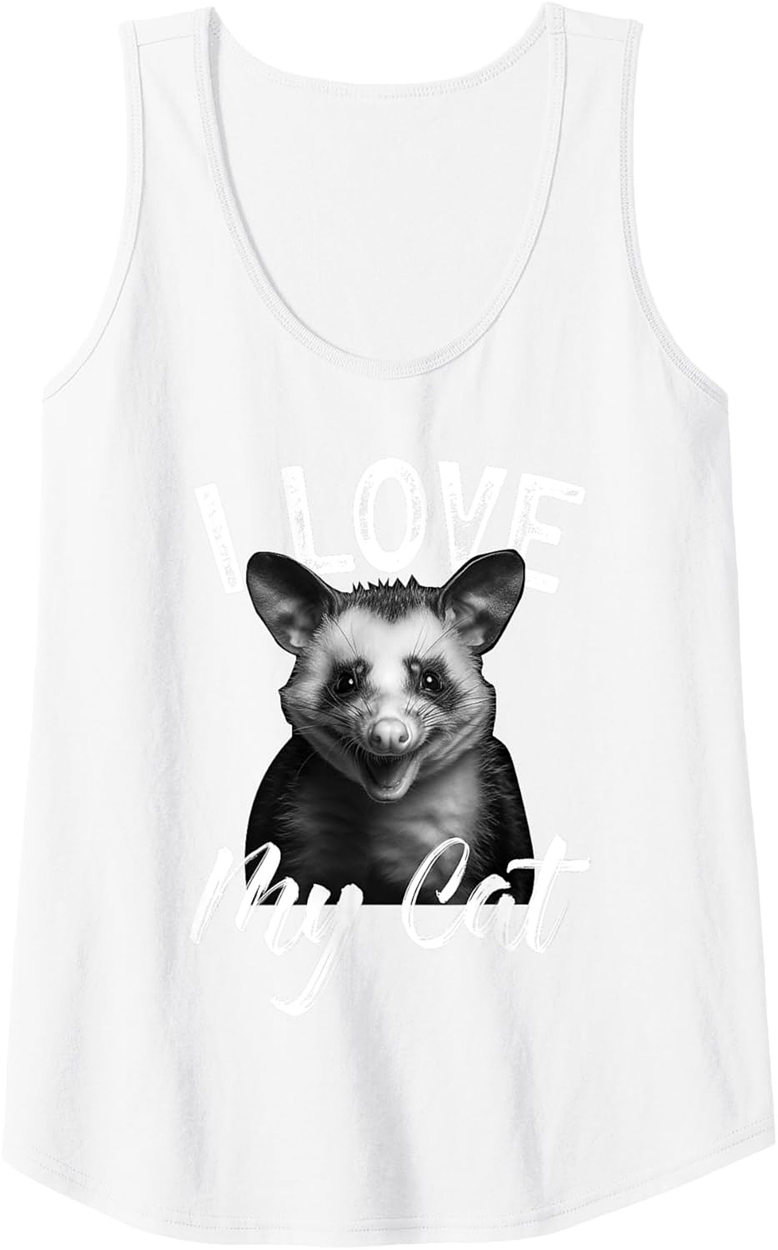 Funny Opossum Tank Top - Possum Lover Graphic Tank