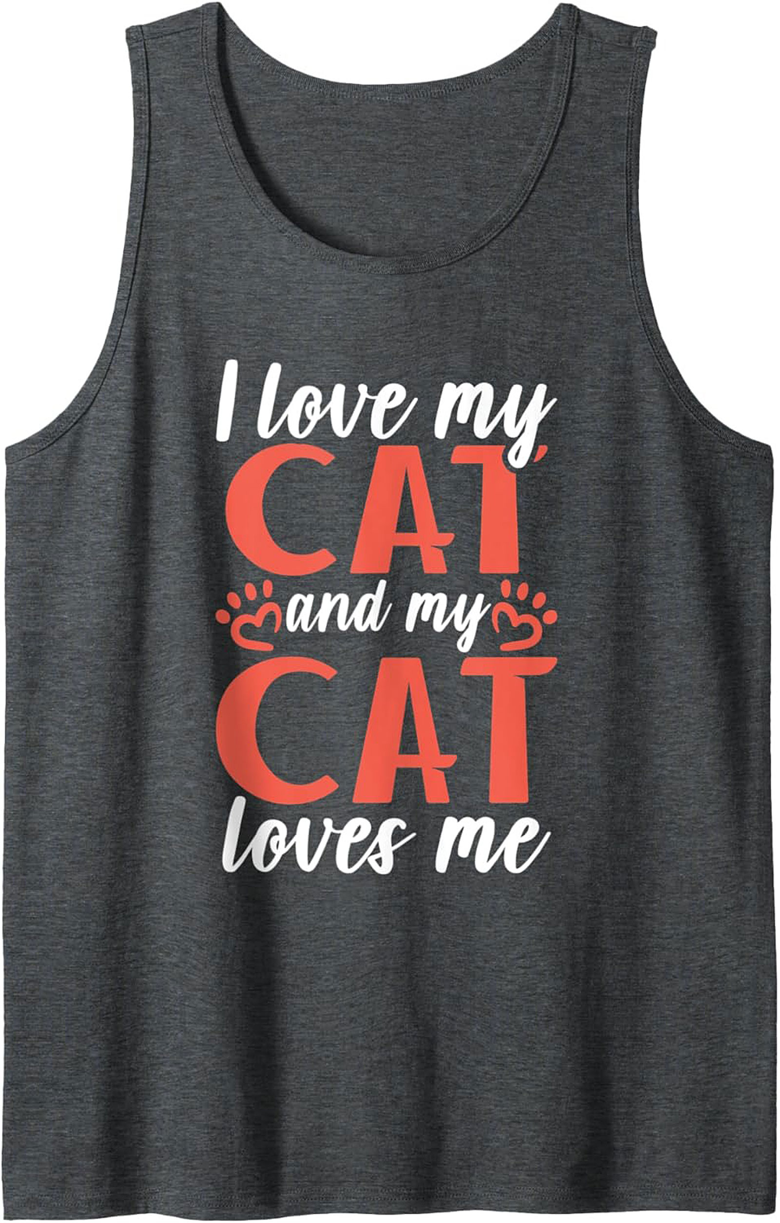Cute Cat Lover Graphic Tank Top Unisex Sleeveless Shirt