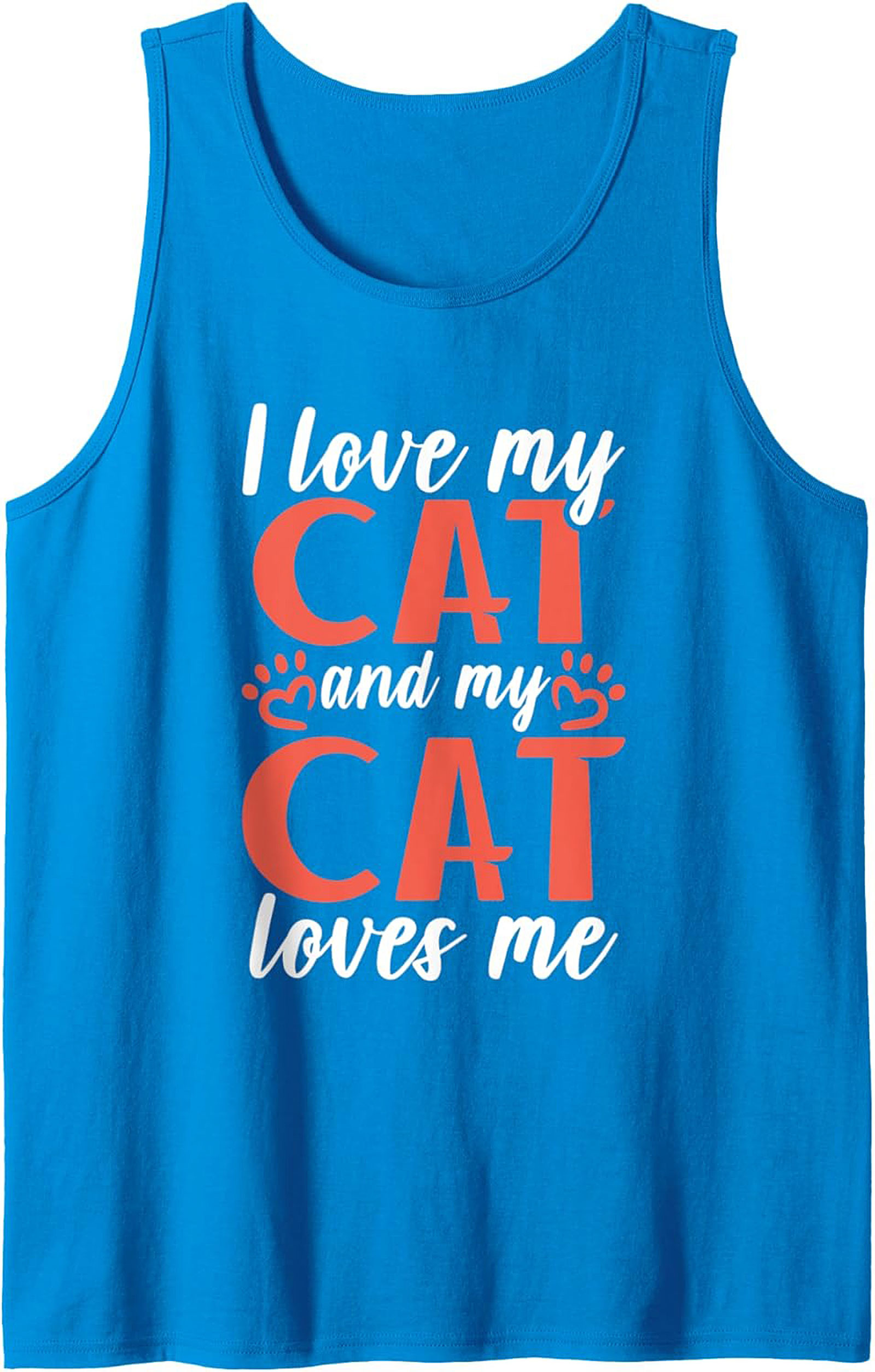 Cute Cat Lover Graphic Tank Top Unisex Sleeveless Shirt
