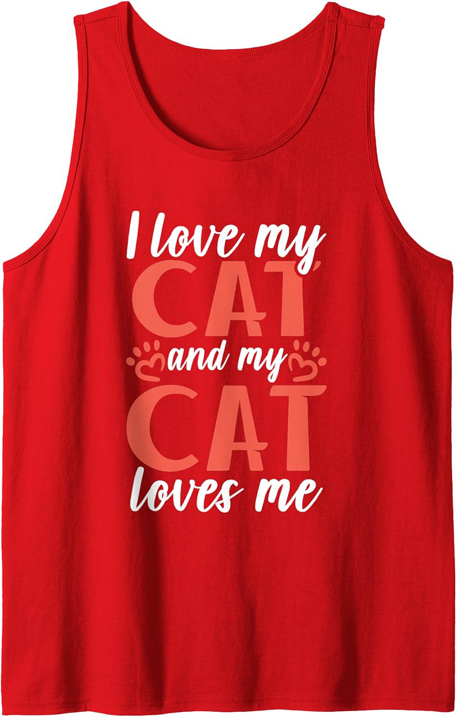 Cute Cat Lover Graphic Tank Top Unisex Sleeveless Shirt