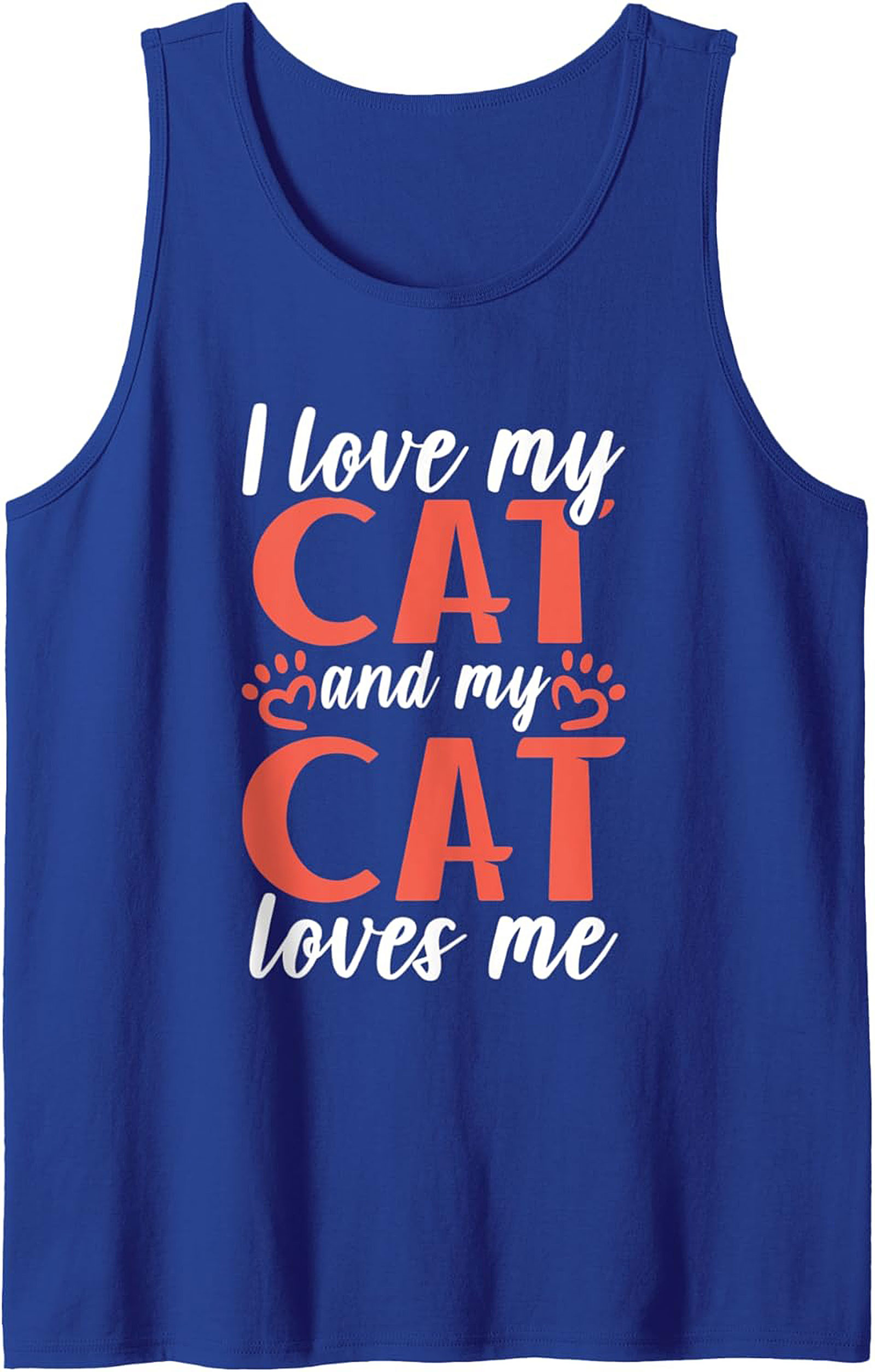 Cute Cat Lover Graphic Tank Top Unisex Sleeveless Shirt