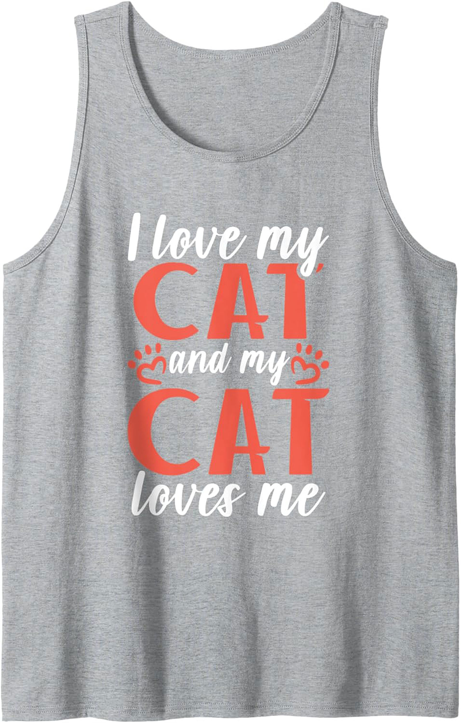 Cute Cat Lover Graphic Tank Top Unisex Sleeveless Shirt
