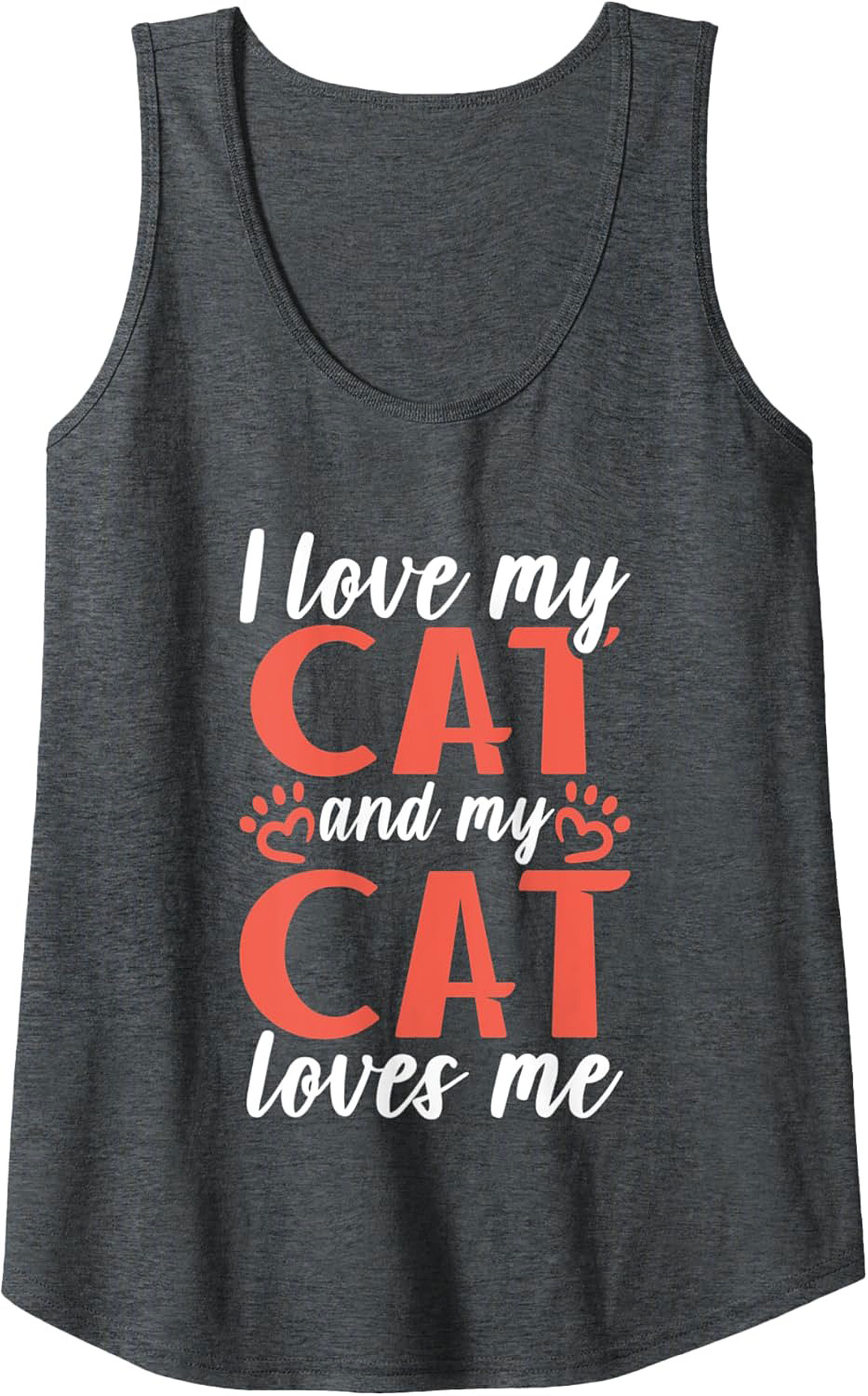 Cute Cat Lover Graphic Tank Top Unisex Sleeveless Shirt
