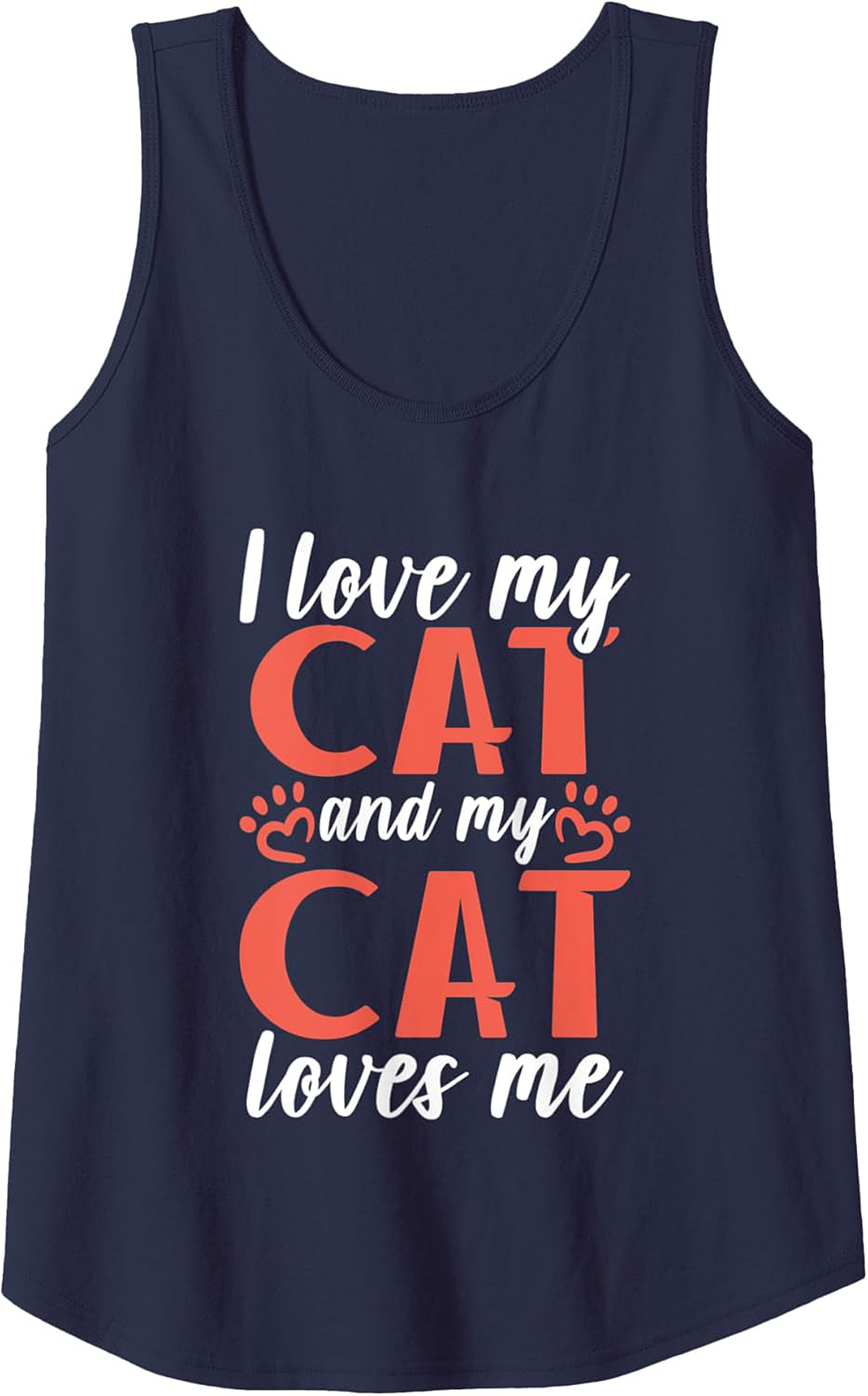 Cute Cat Lover Graphic Tank Top Unisex Sleeveless Shirt