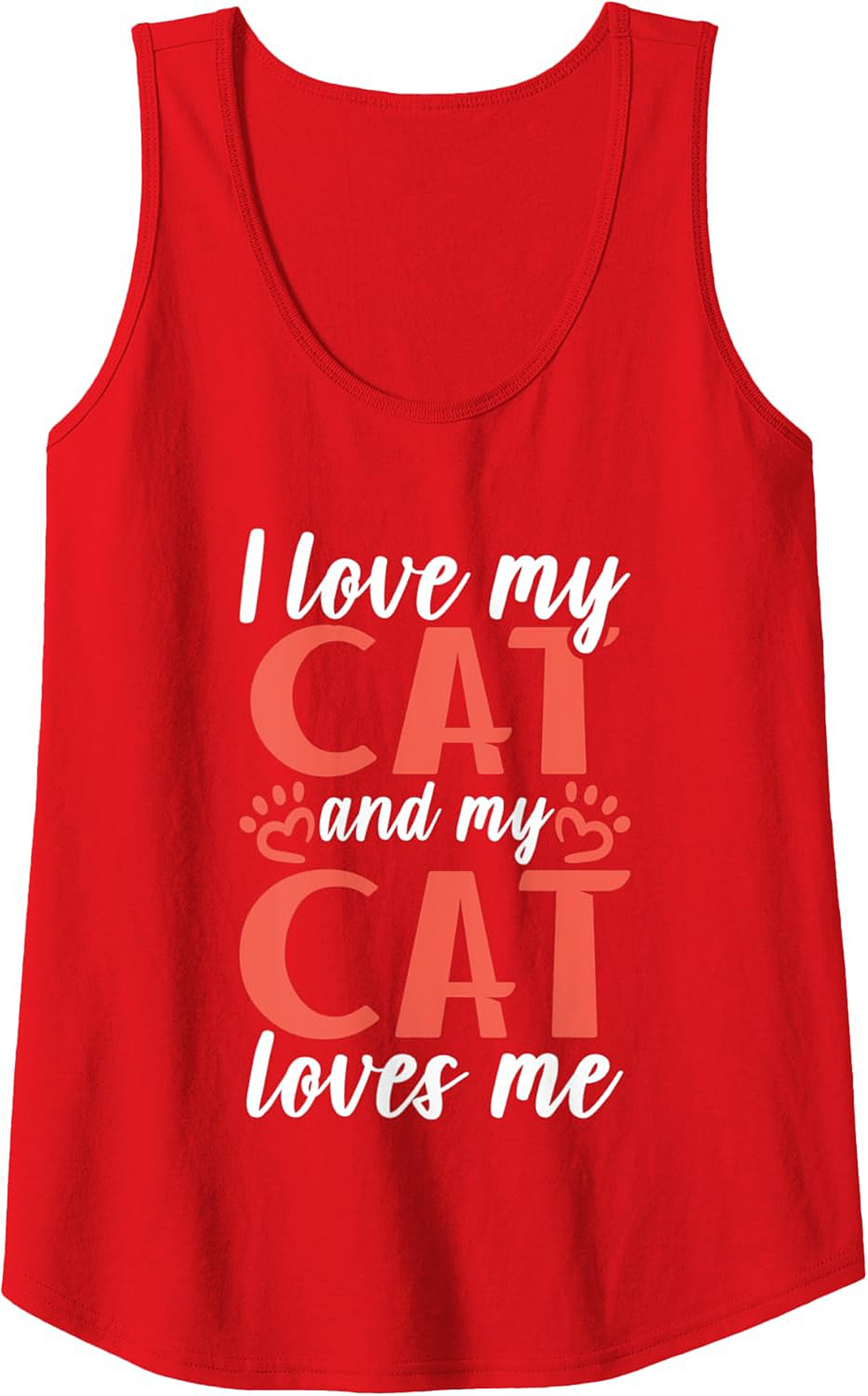 Cute Cat Lover Graphic Tank Top Unisex Sleeveless Shirt
