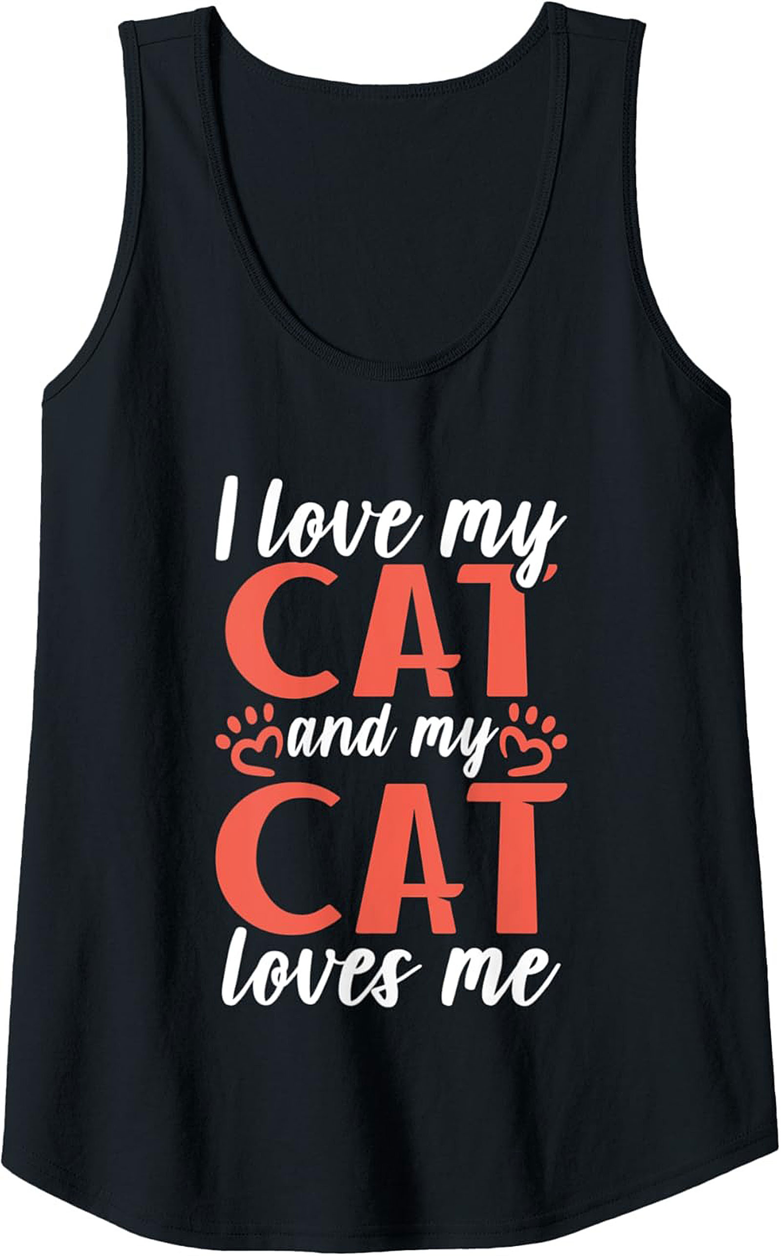 Cute Cat Lover Graphic Tank Top Unisex Sleeveless Shirt