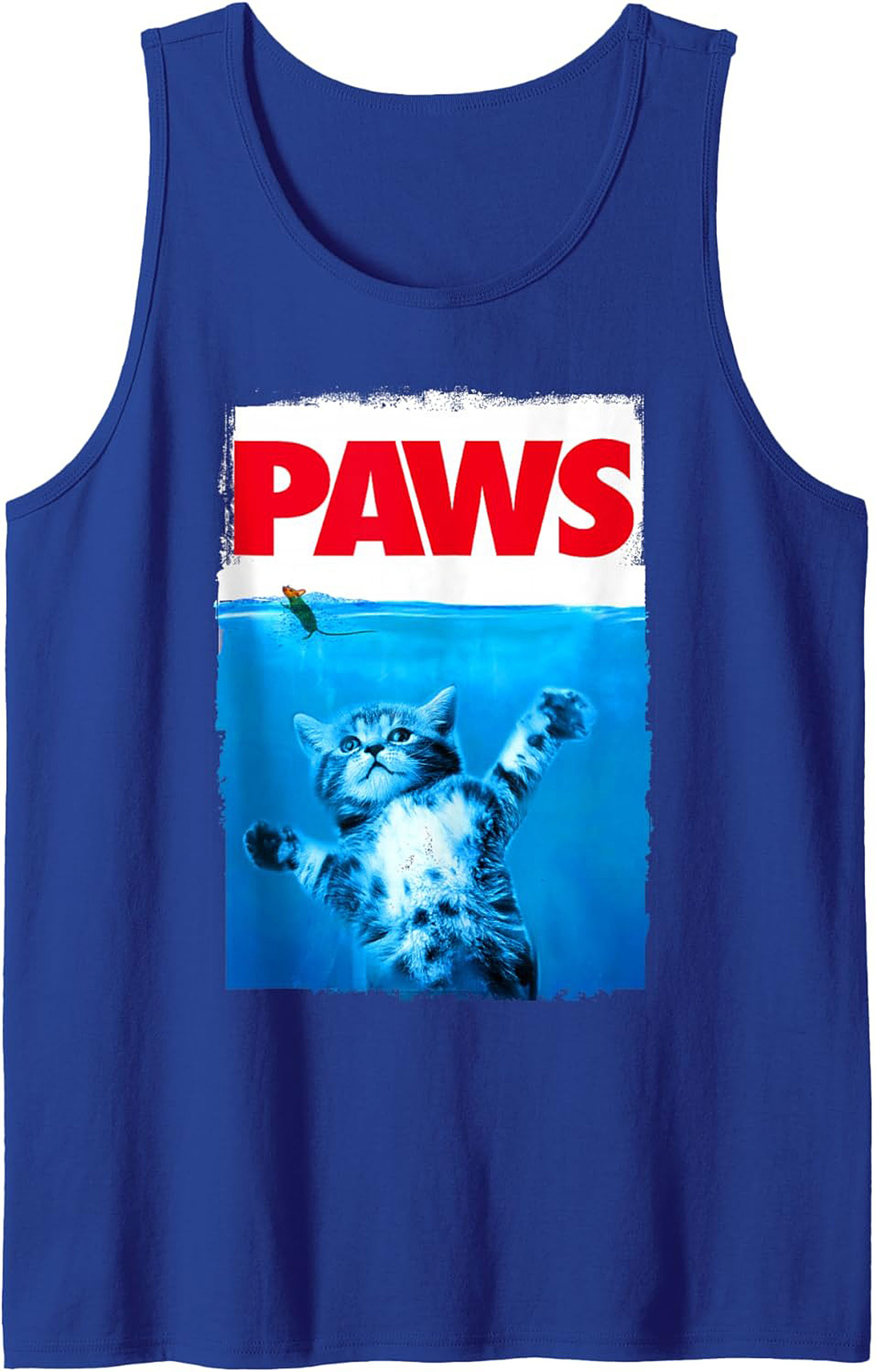 PAWS Funny Cat Movie Parody Graphic Tank Cat Lover Gift