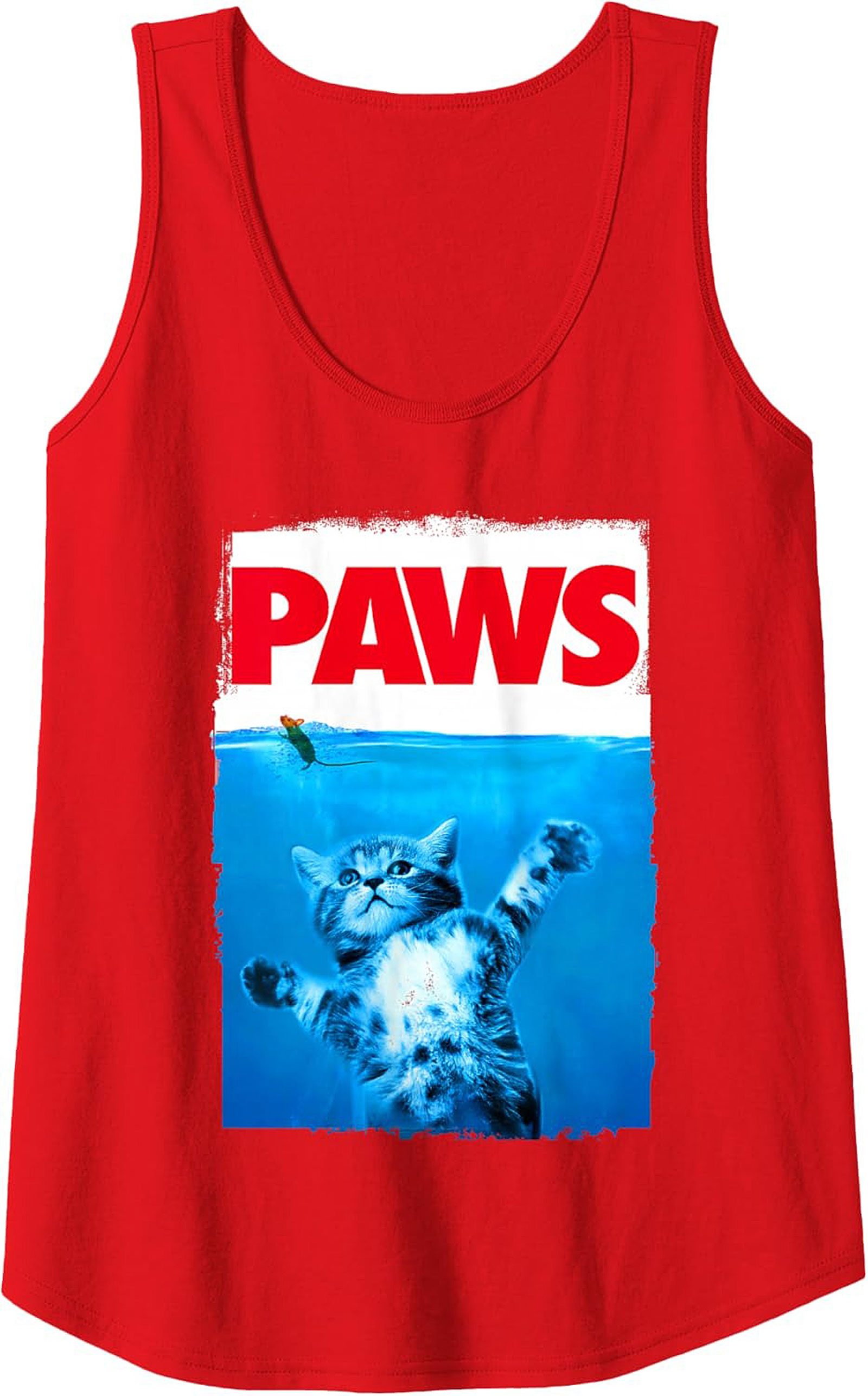 PAWS Funny Cat Movie Parody Graphic Tank Cat Lover Gift