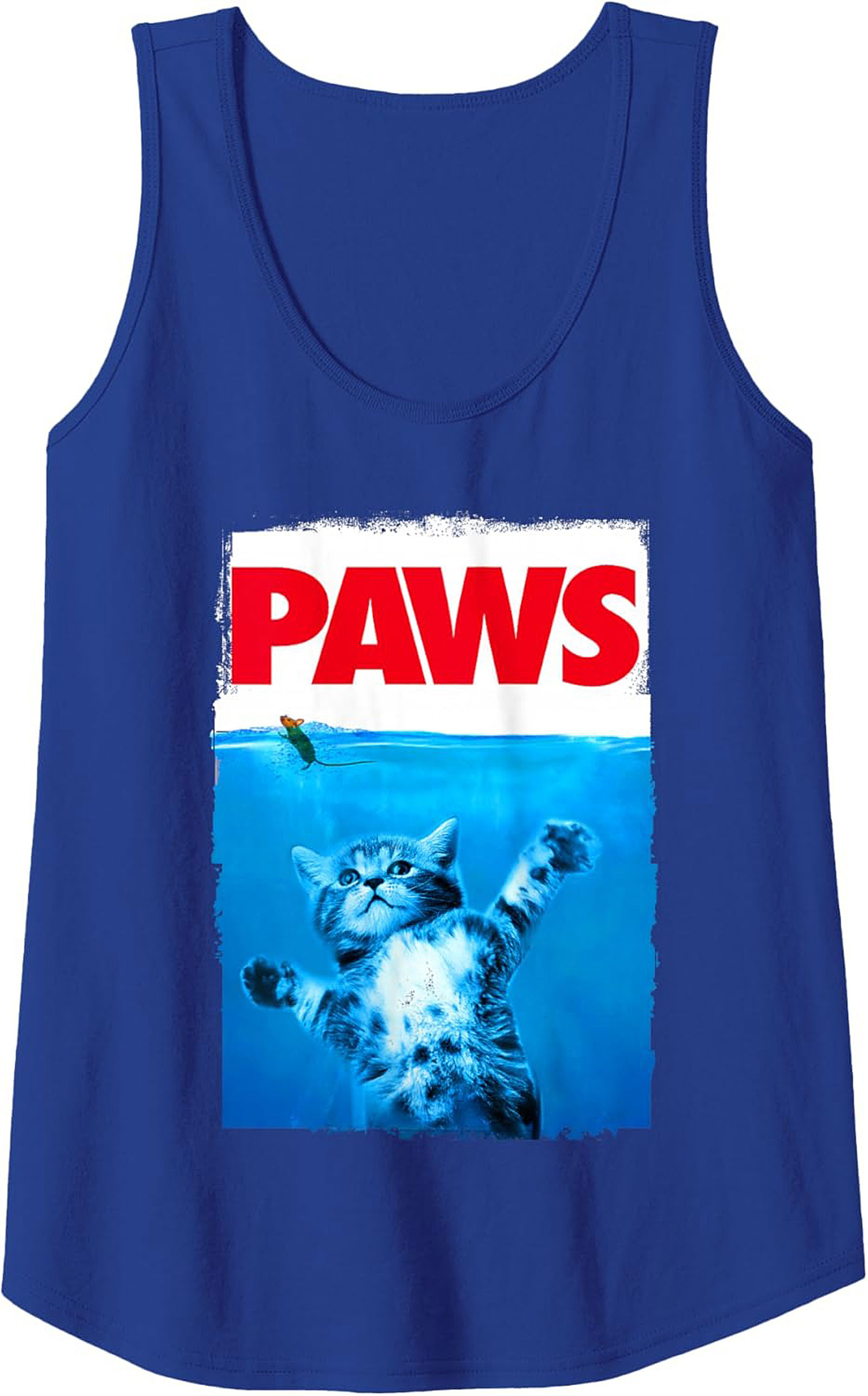 PAWS Funny Cat Movie Parody Graphic Tank Cat Lover Gift