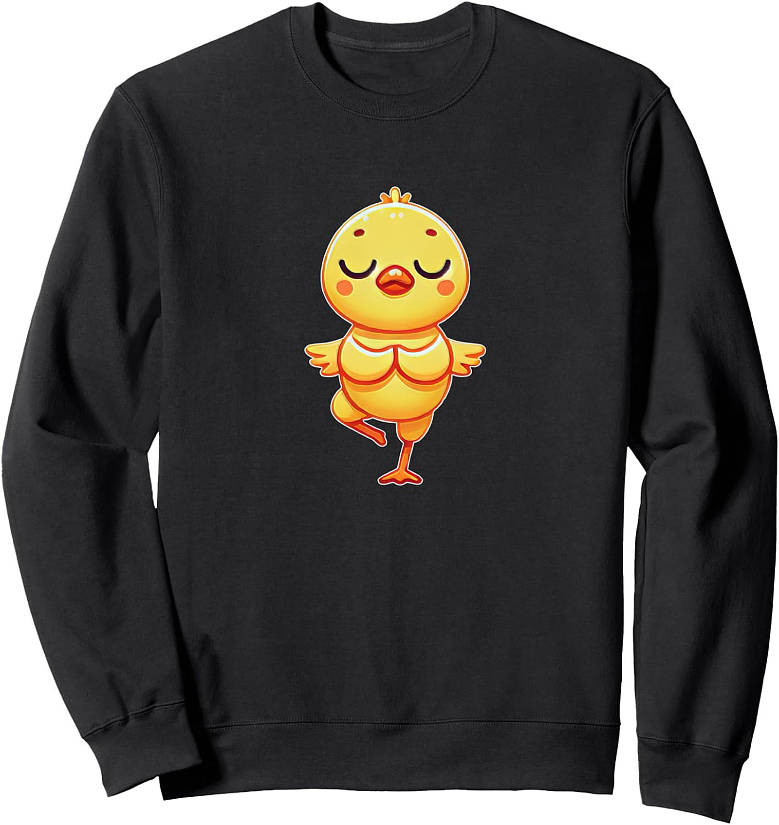 Zen Chick Yoga Crewneck Sweatshirt Cozy Pullover Gift