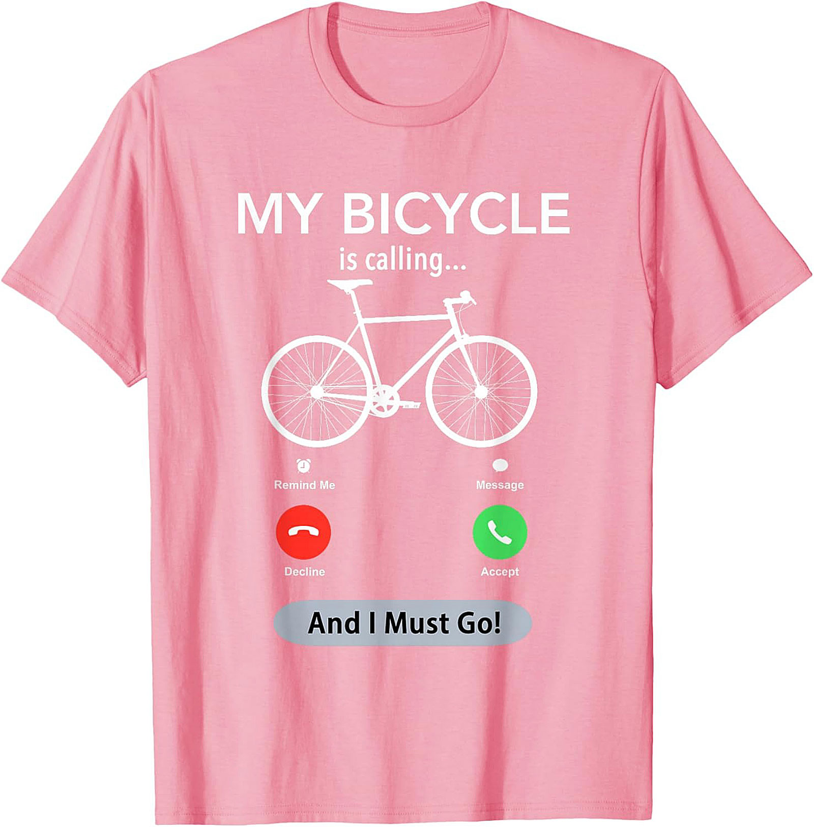 My Bicycle Is Calling Funny Biking Graphic Tee | Cyclist Gift