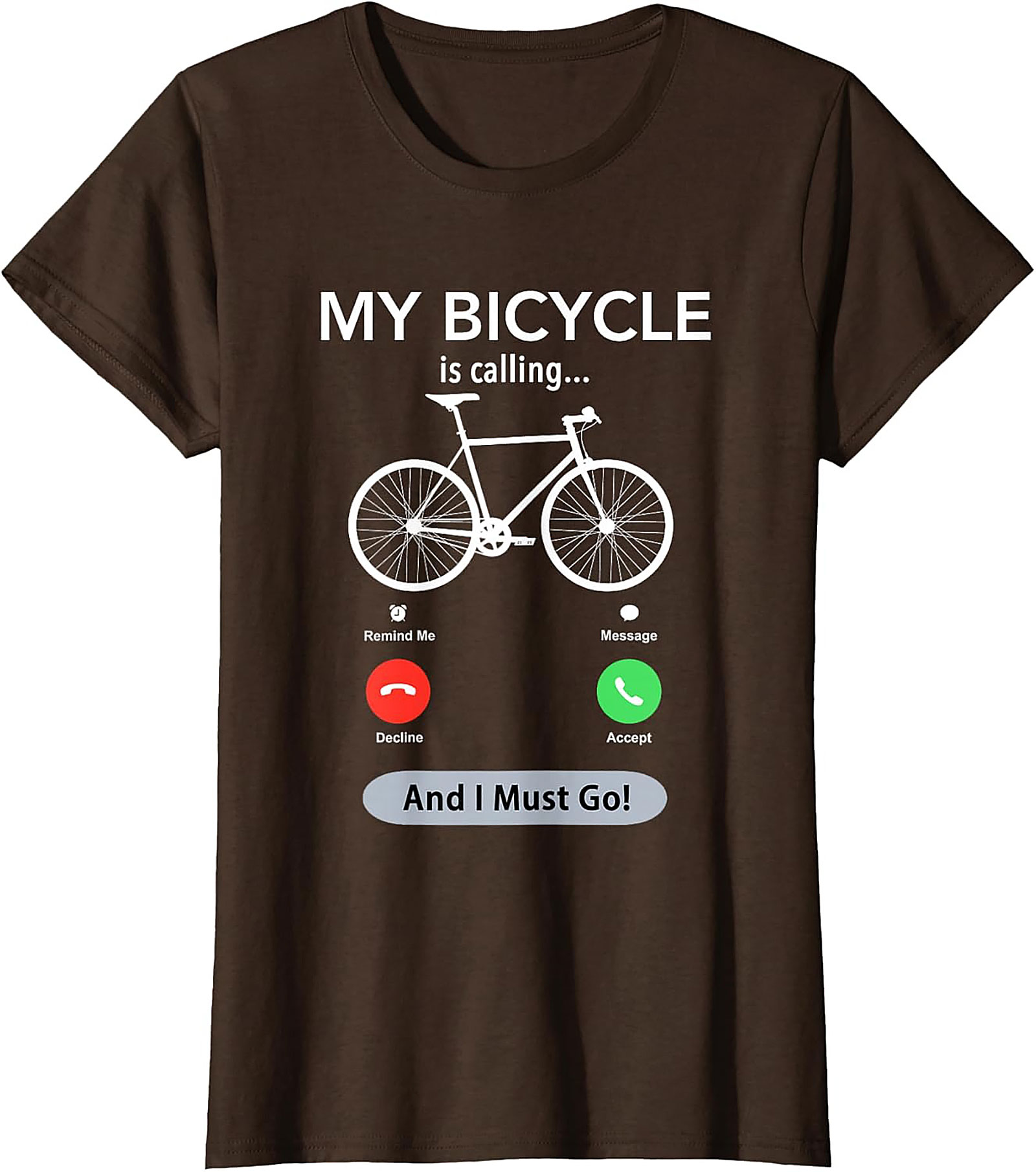 My Bicycle Is Calling Funny Biking Graphic Tee | Cyclist Gift