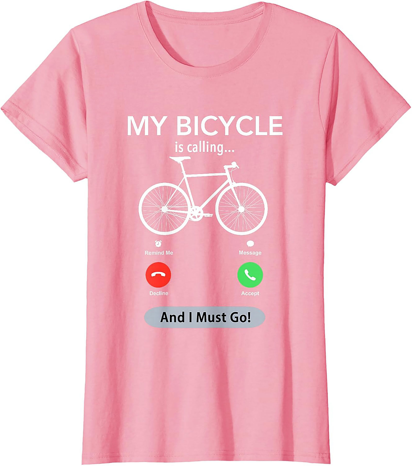 My Bicycle Is Calling Funny Biking Graphic Tee | Cyclist Gift