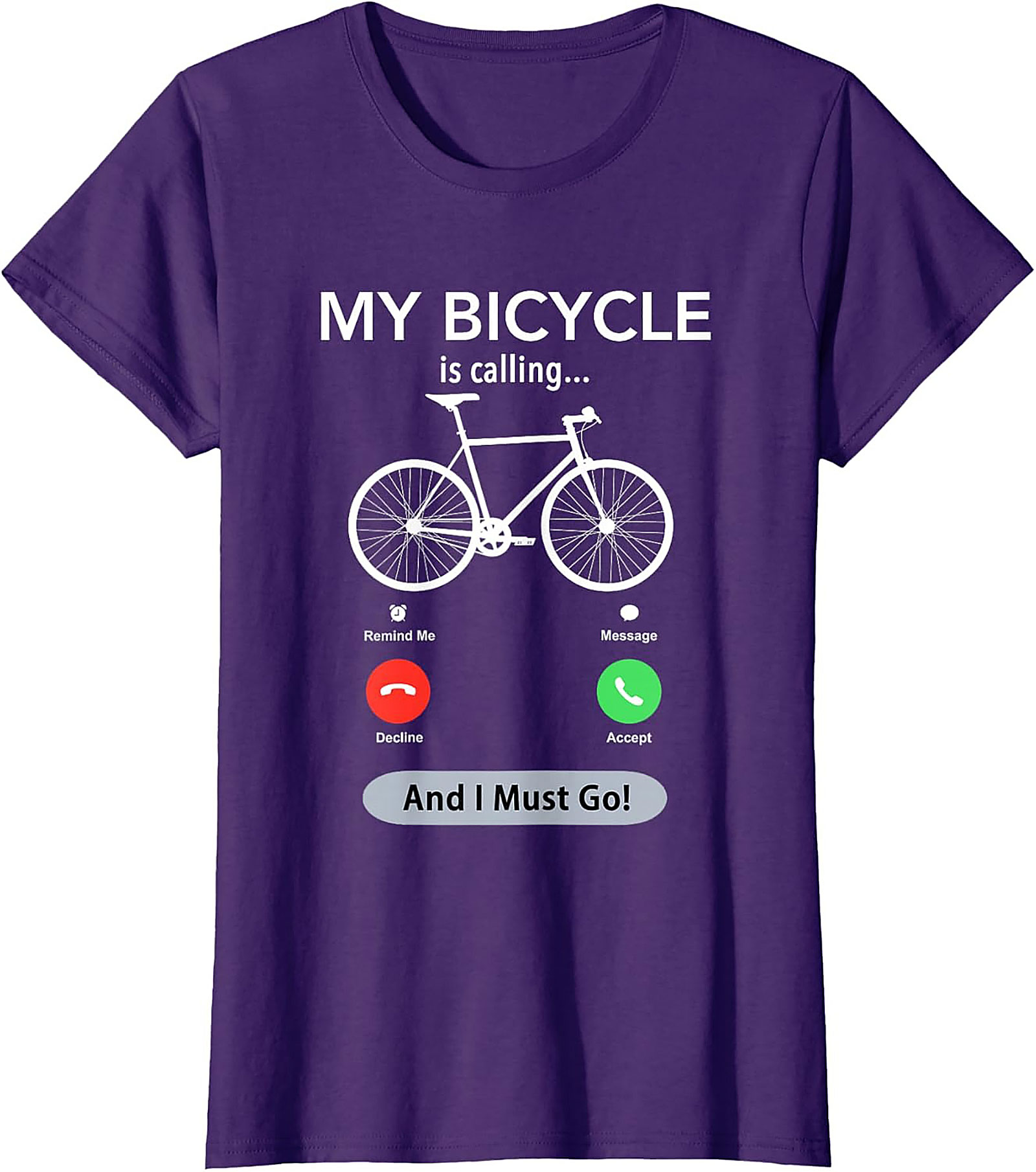 My Bicycle Is Calling Funny Biking Graphic Tee | Cyclist Gift